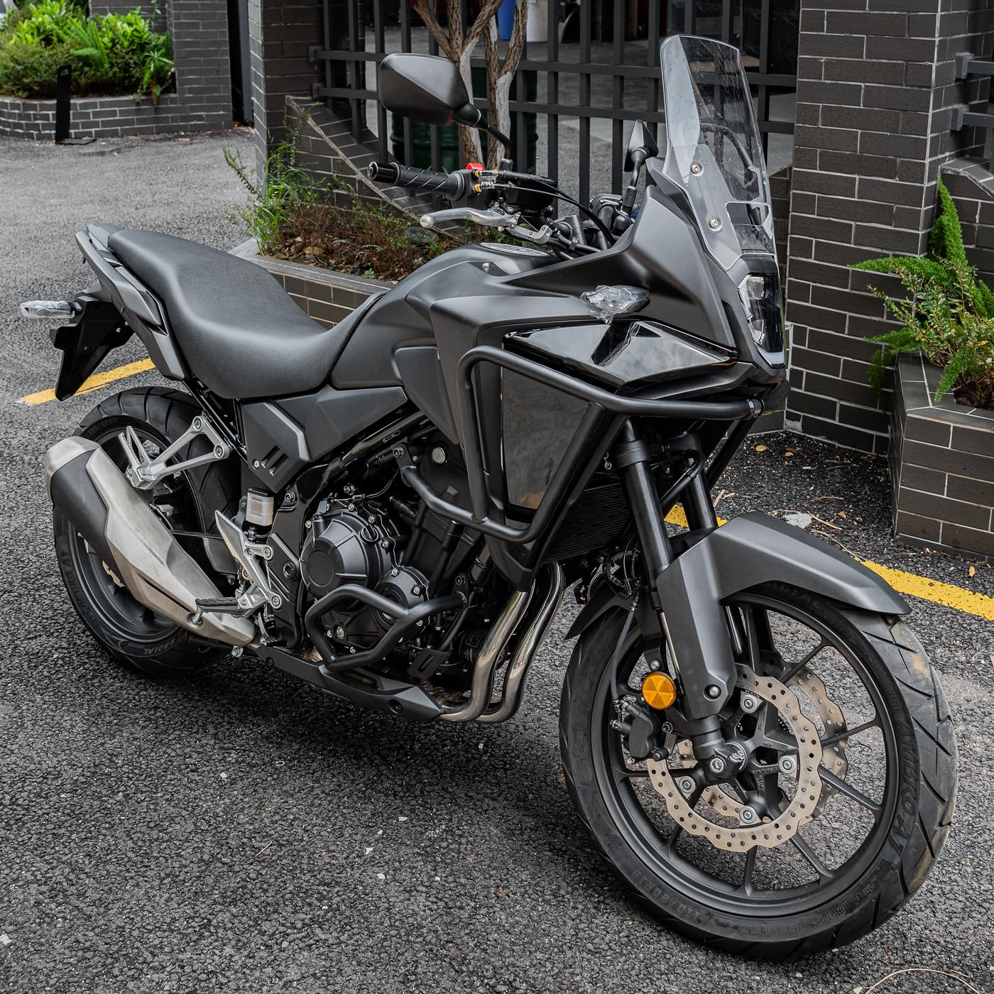 Amazon | バイク用エンジンガード クラッシュバー ホンダ NX400 NX500 