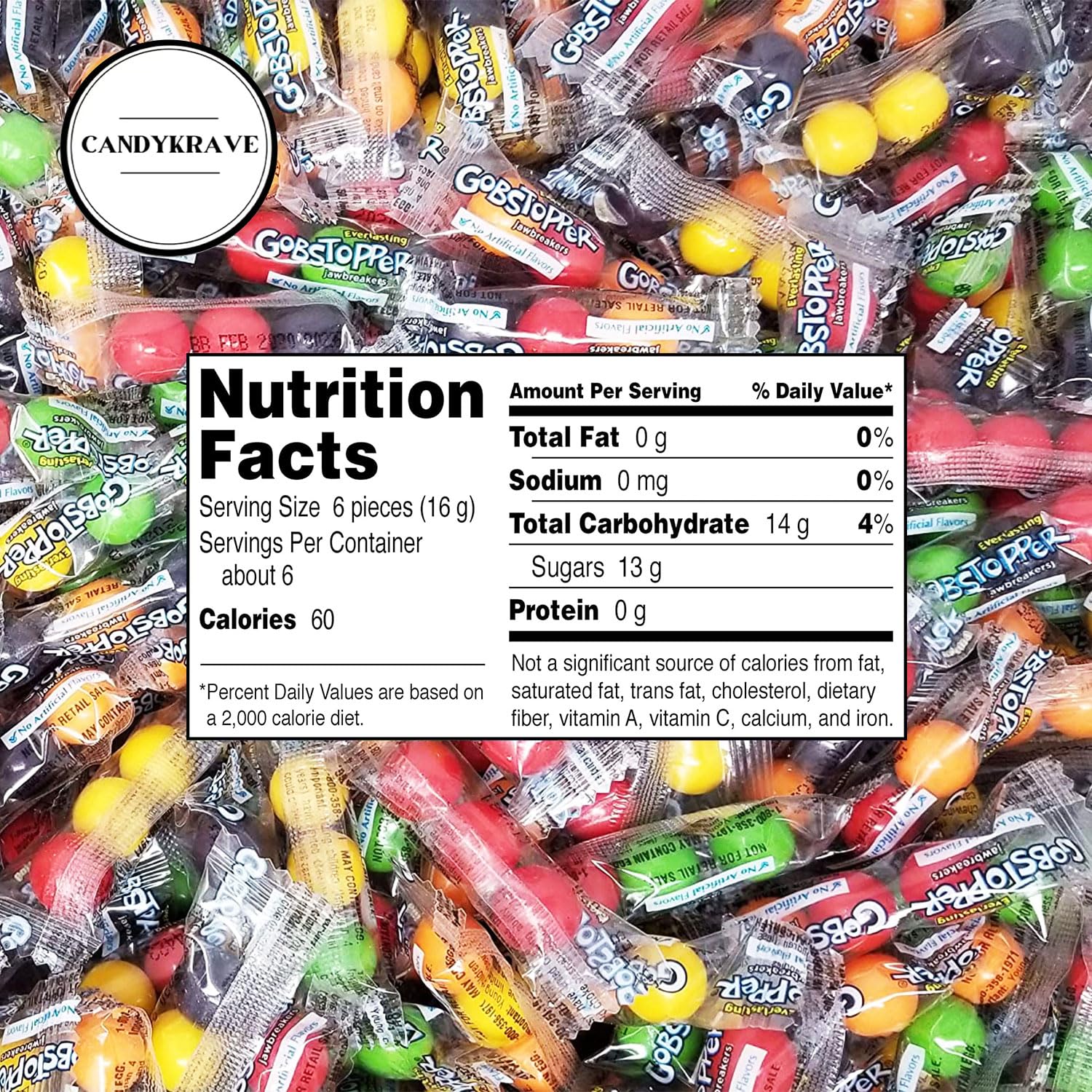 Ever Lasting Gobbstopper Candy - Assorted Fruit Flavored Hard Candy - Colorful Layered Jaw Breakers - Mini Candies for Birthdays, Pinata, Baby Showers, Gender Reveal & Pantry (1 lbs)