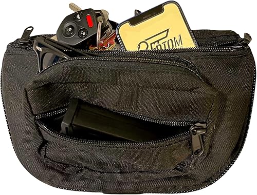Miniatura 3 de Medium - DTOM Hidden Carry Fanny Pack Cordura Nylon-Negro, Negro -