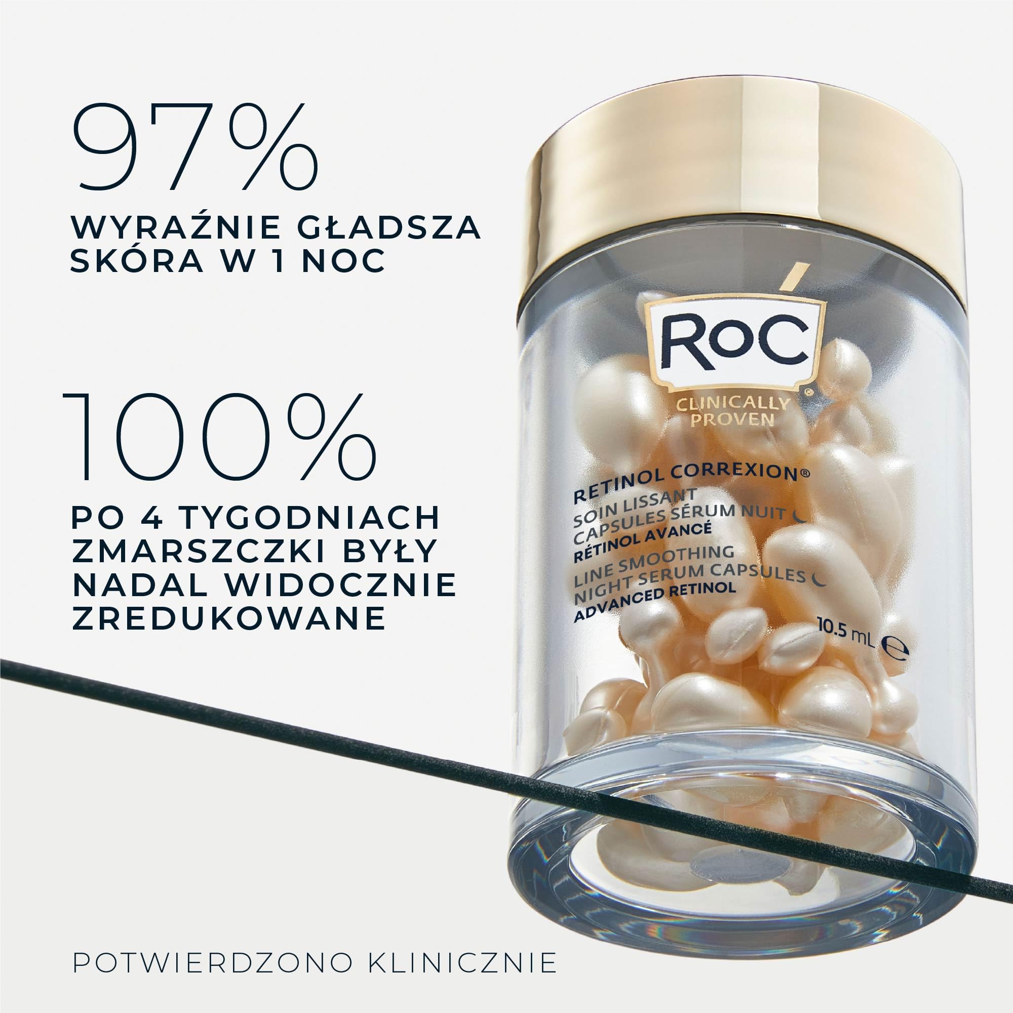 ROC RETINOL CORREXION LINE SMOOTHING NIGHT SERUM CAPSULES 30 CT