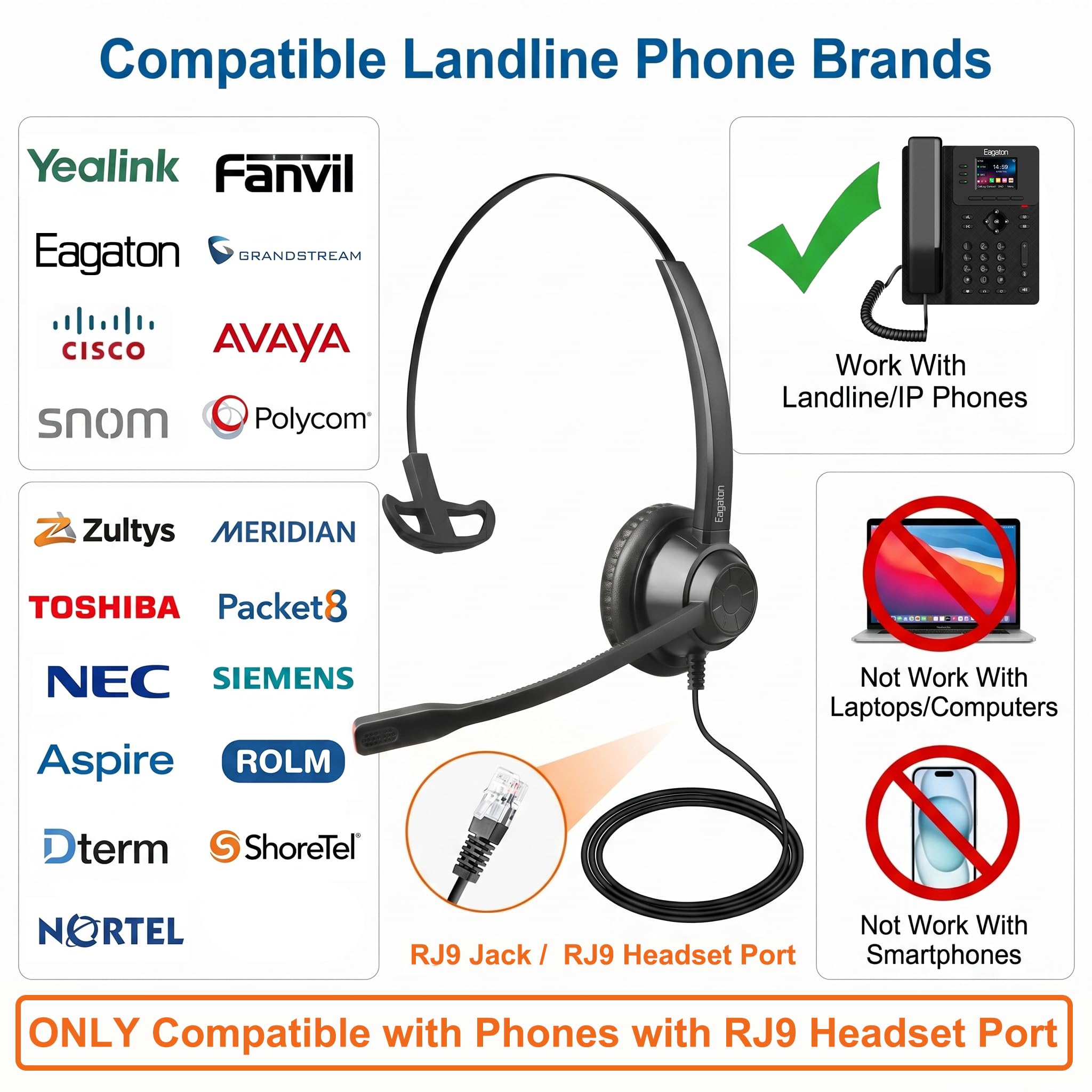 X1 Cuffie cablate per ufficio, cancellazione del rumore, cuffie per comunicazioni con microfono, design mono/doppio leggero per call center, reception, lavoro remoto e studenti