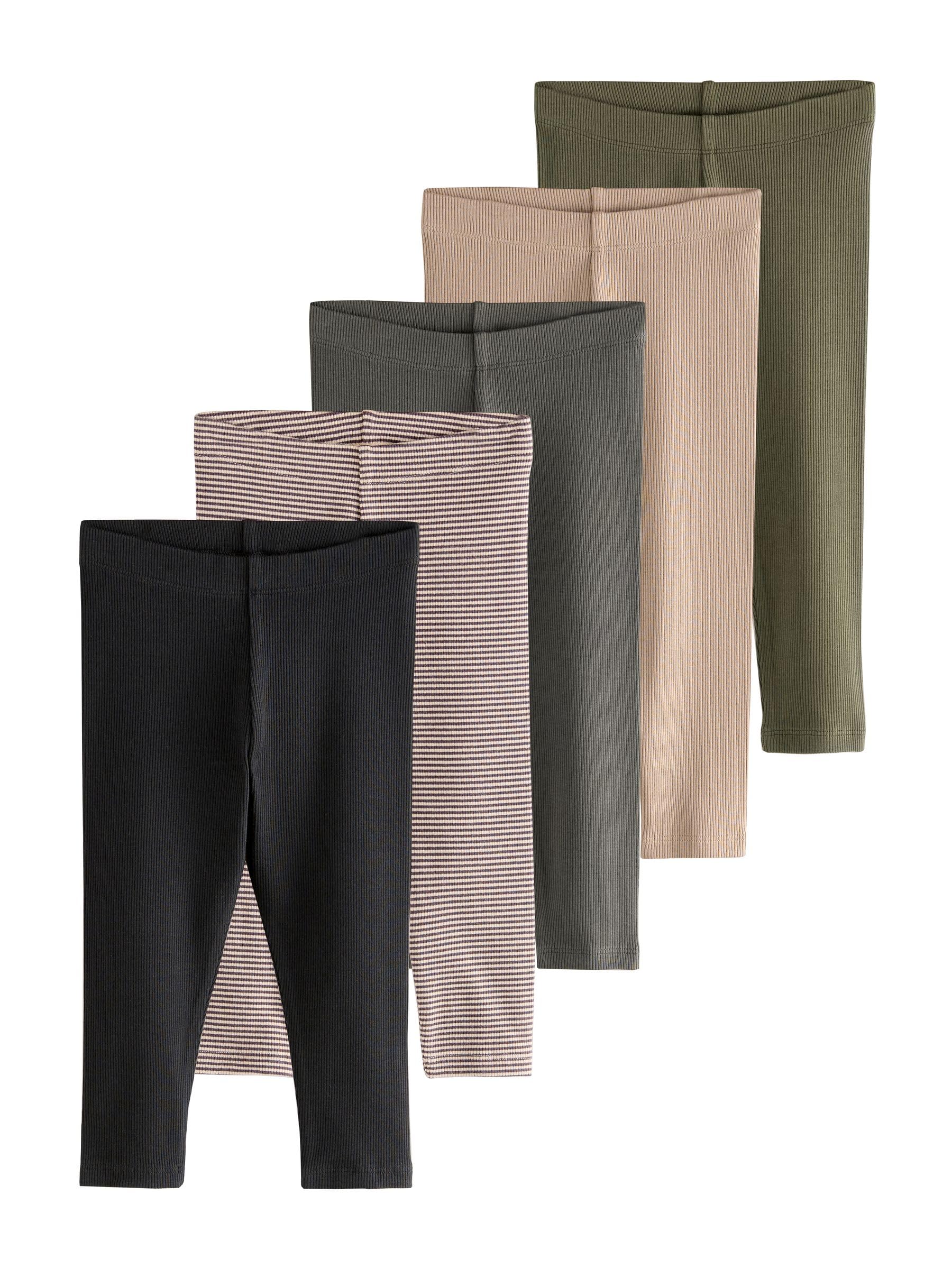 NEXT Jungen Gerippte Leggings 5er-Pack