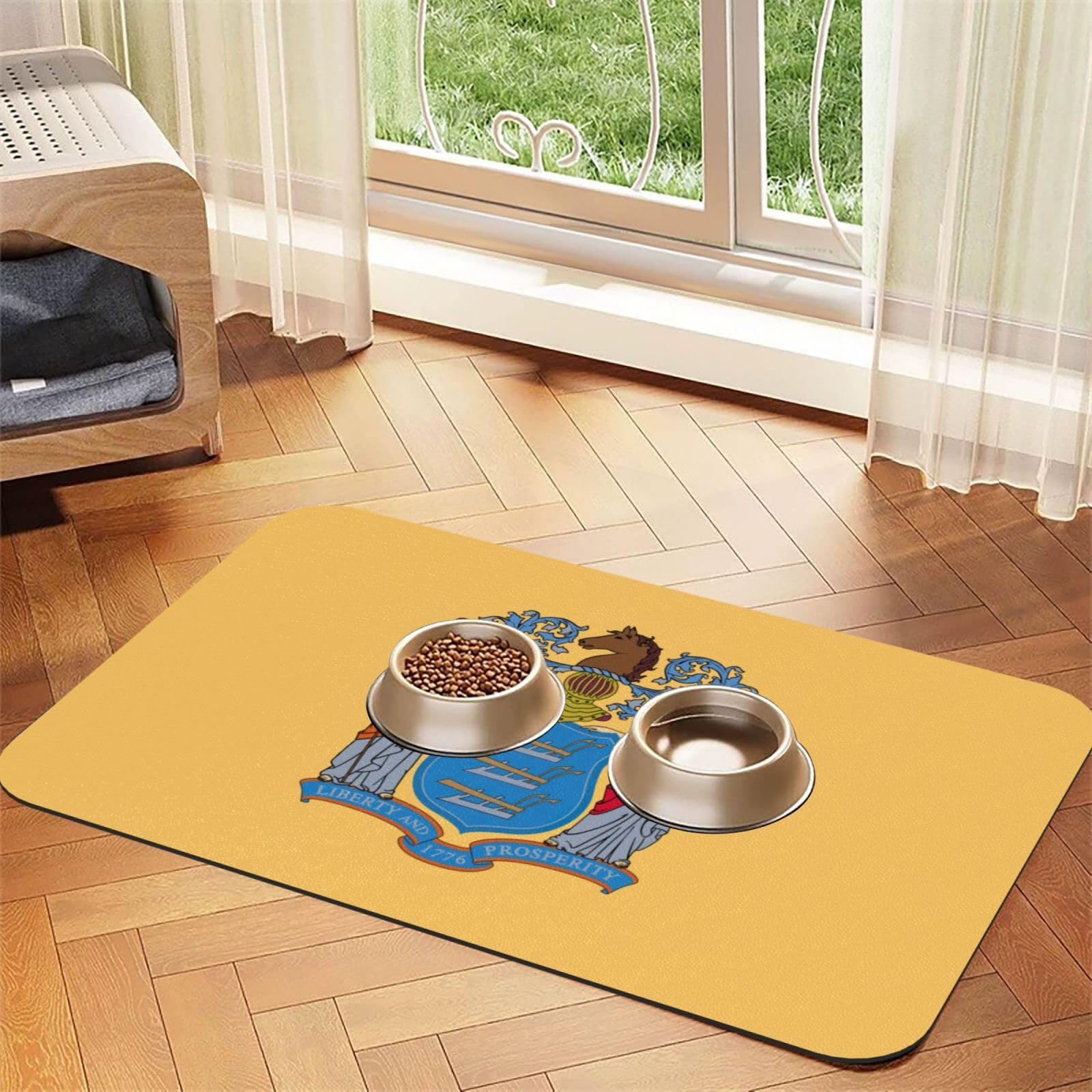 Tapis d'alimentation antidérapant pour chat et chien fini les gamelles qui glissent