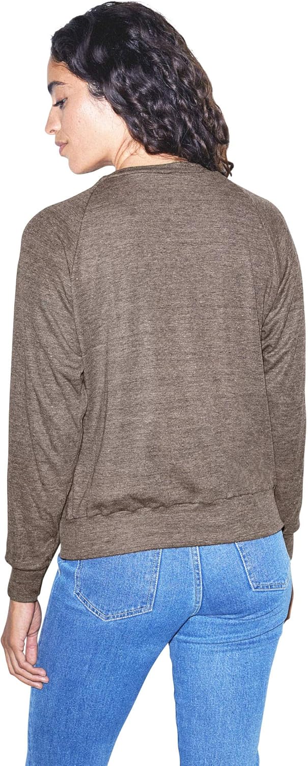 American Apparel Women's Tri-Blend Lightweight Long Sleeve Pullover at  Women’s Clothing store