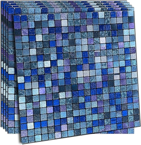 Miniatura 1 de WEIMEISC 10 hojas de azulejos para salpicaduras de cocina, azulejos autoadhesivos, para pegar en tocadores de baño, decoración de chimenea, mesa de