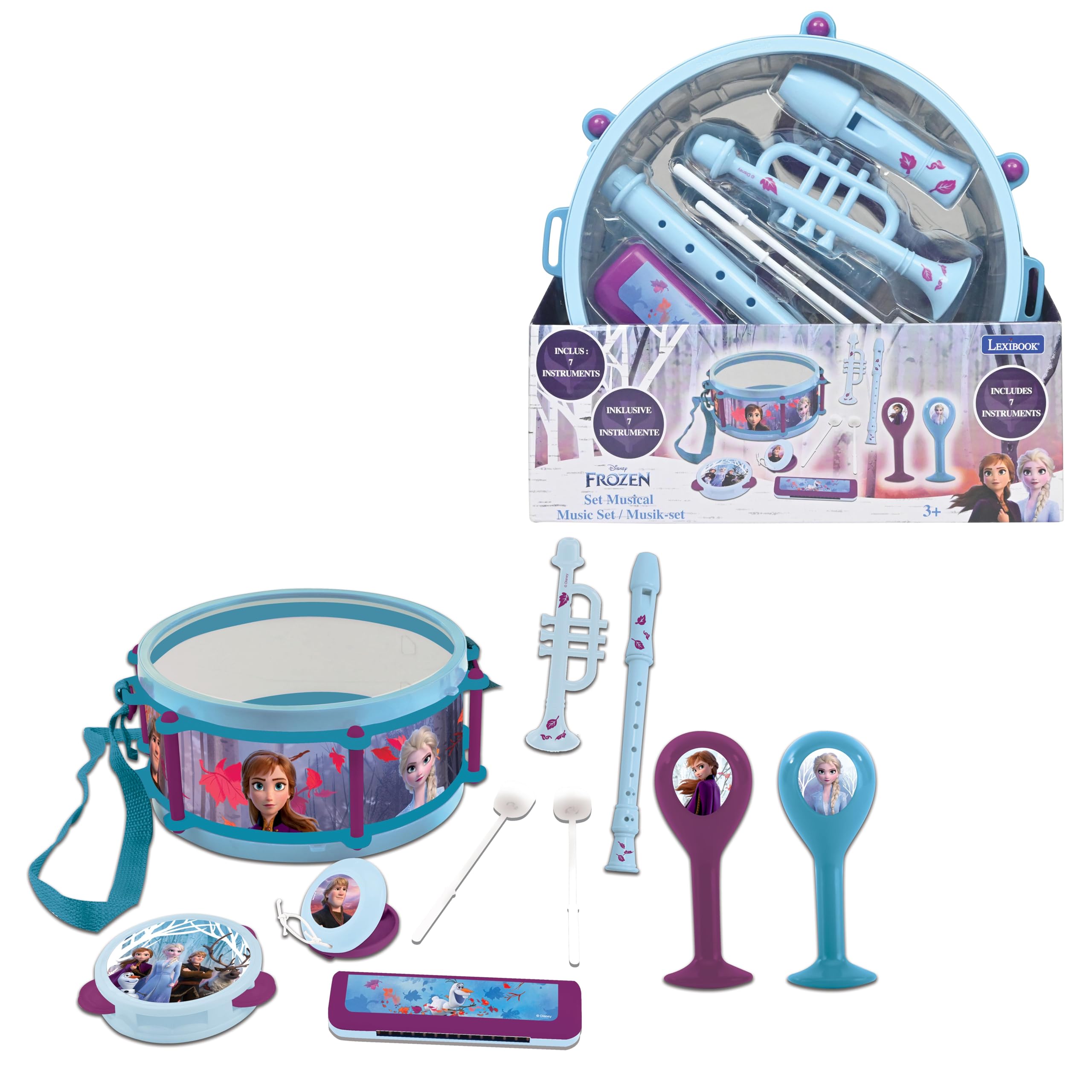 Amazon.com: Lexibook Disney Frozen Elsa Anna Musical Toy, Set of 7