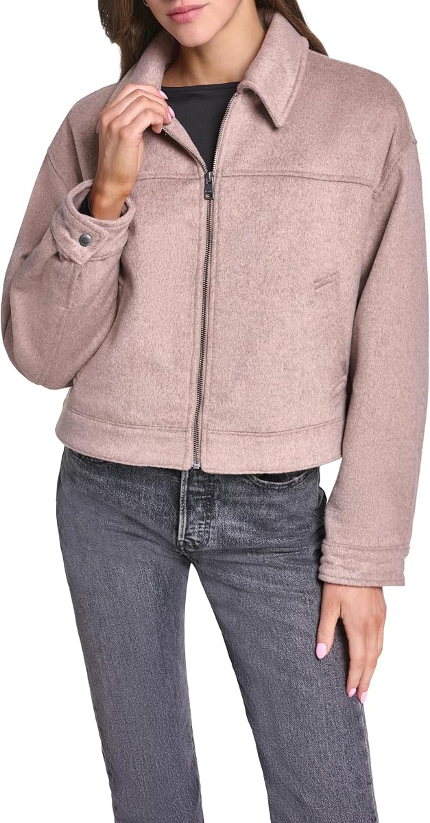 Levi's Women's Ella Wool Blend Relaxed Cropped Jacket