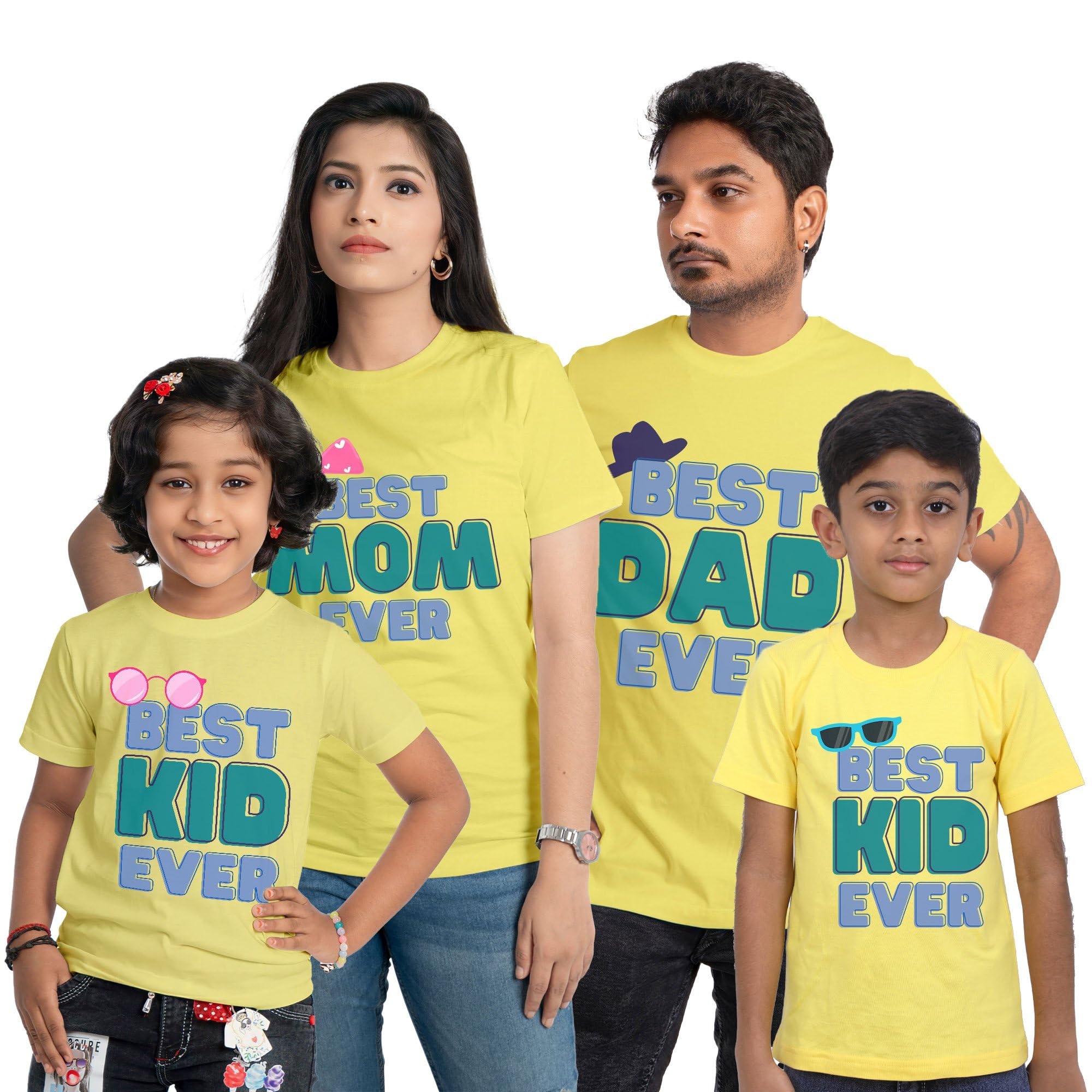 Cute Matching Family Tshirt Collection, 100% Cotton - (Single Piece only - not a Combo Pack. Add All Required Sizes to cart Before Placing Order)-image-8
