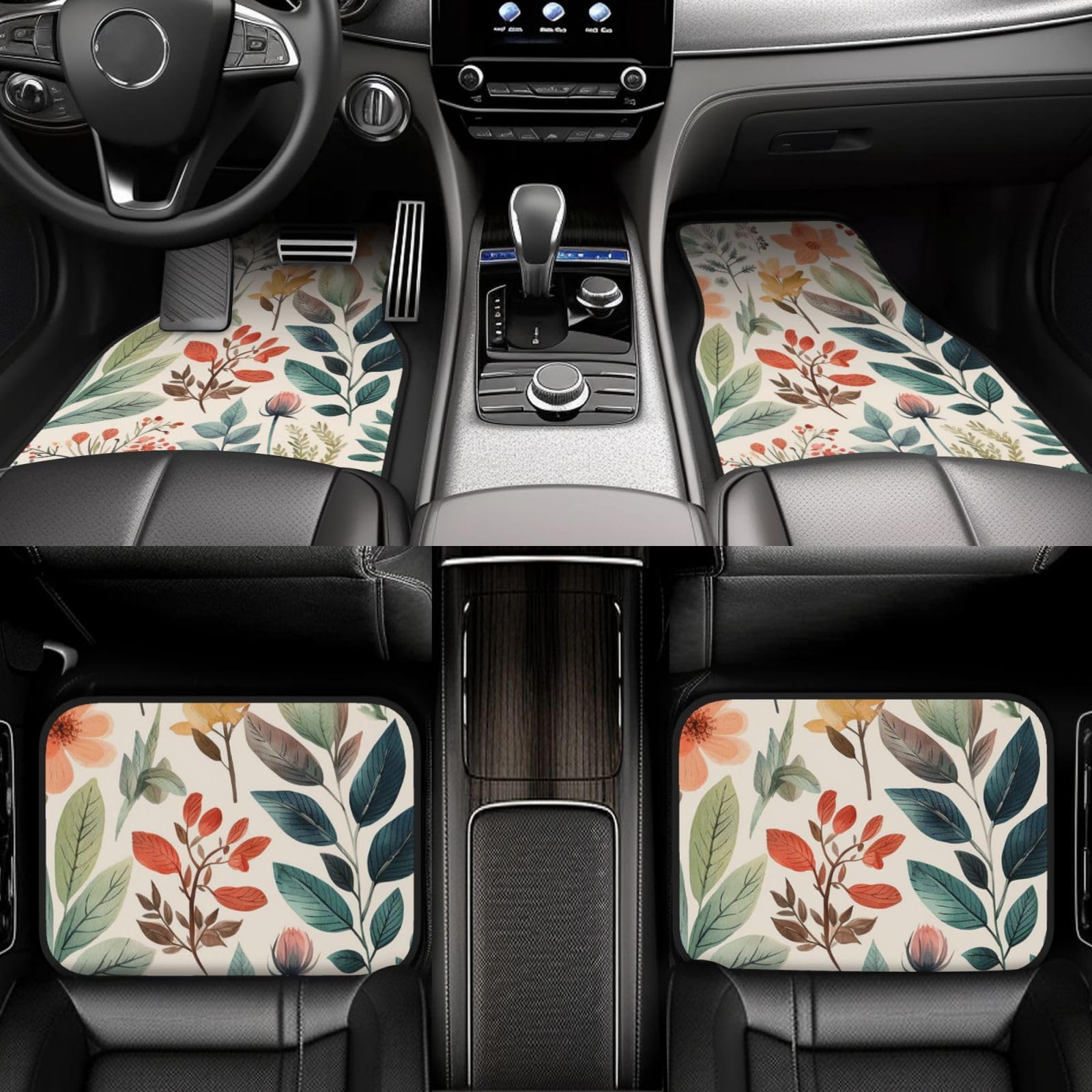 Tapis de sol de voiture imperméables avec talonnette de renfort - 7
