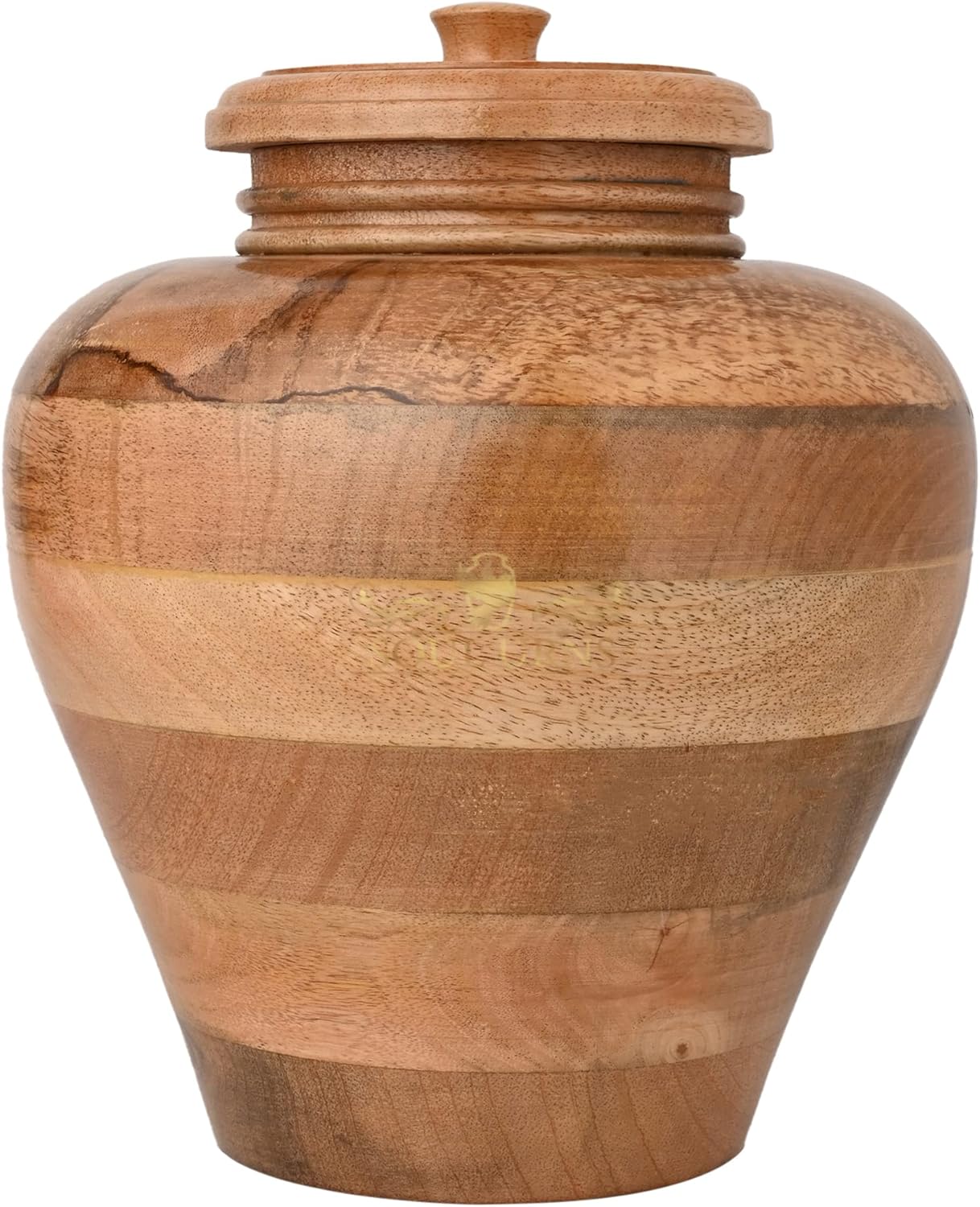 Handcrafted Wooden Urn for Human Ashes Adult – 200 Cubic Inch Capacity – Funeral Urn for Ashes – Memorial Keepsake Box