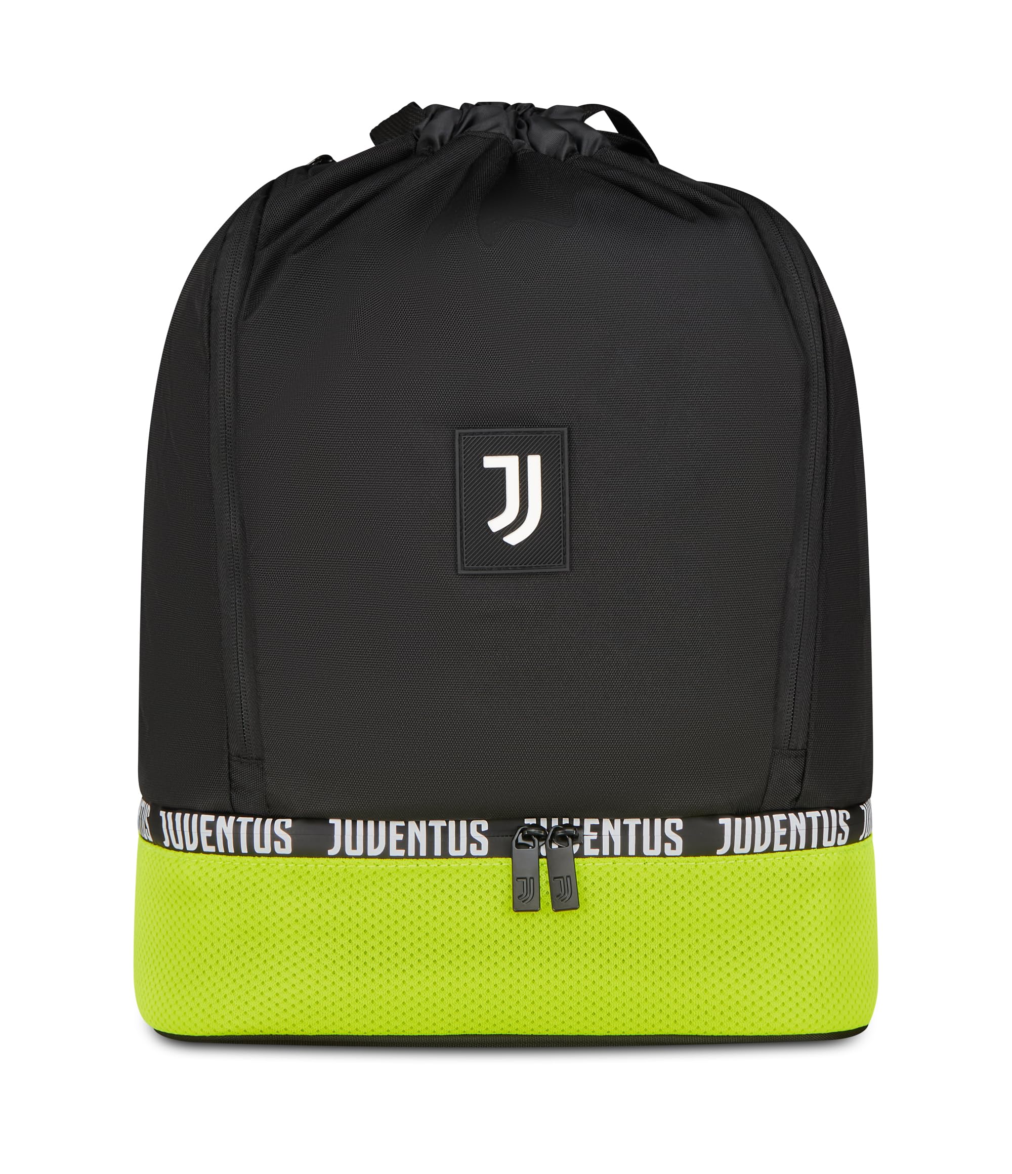 Seven Borsa da palestra JUVENTUS magic team, Fondo rigido portascarpe, Elastico portaborraccia, Bambino, Ragazzo, Calcio, Prodotto ufficiale, Idea regalo