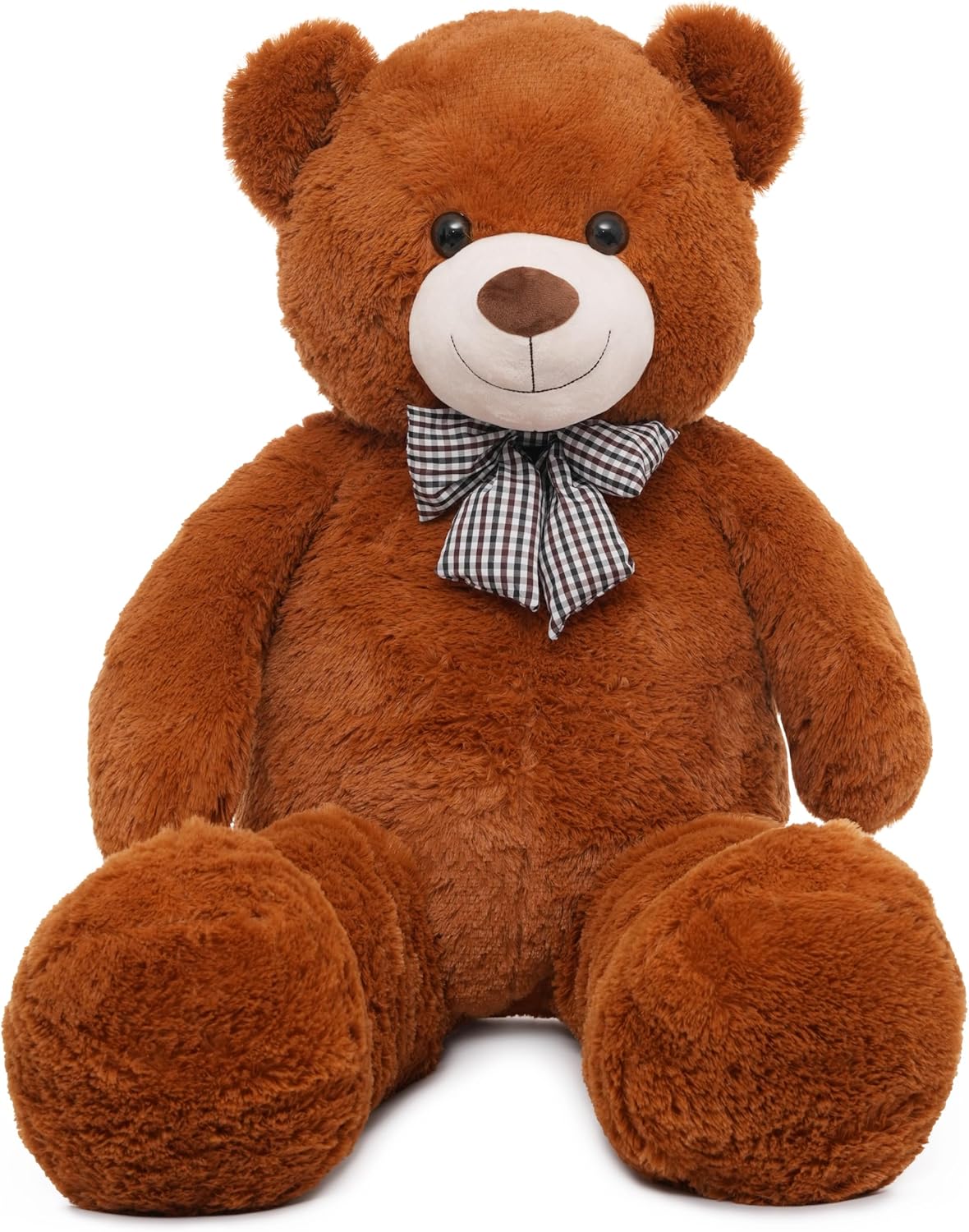 47 inch Big Giant Teddy Bear Stuffed Animals, Dark Brown Soft Plush Life Size Bear Toy All Ages Gift for Children/Girlfriend/Valentine's Day/Christmas/Birthday/Baby Shower/Wedding/Party Decorations