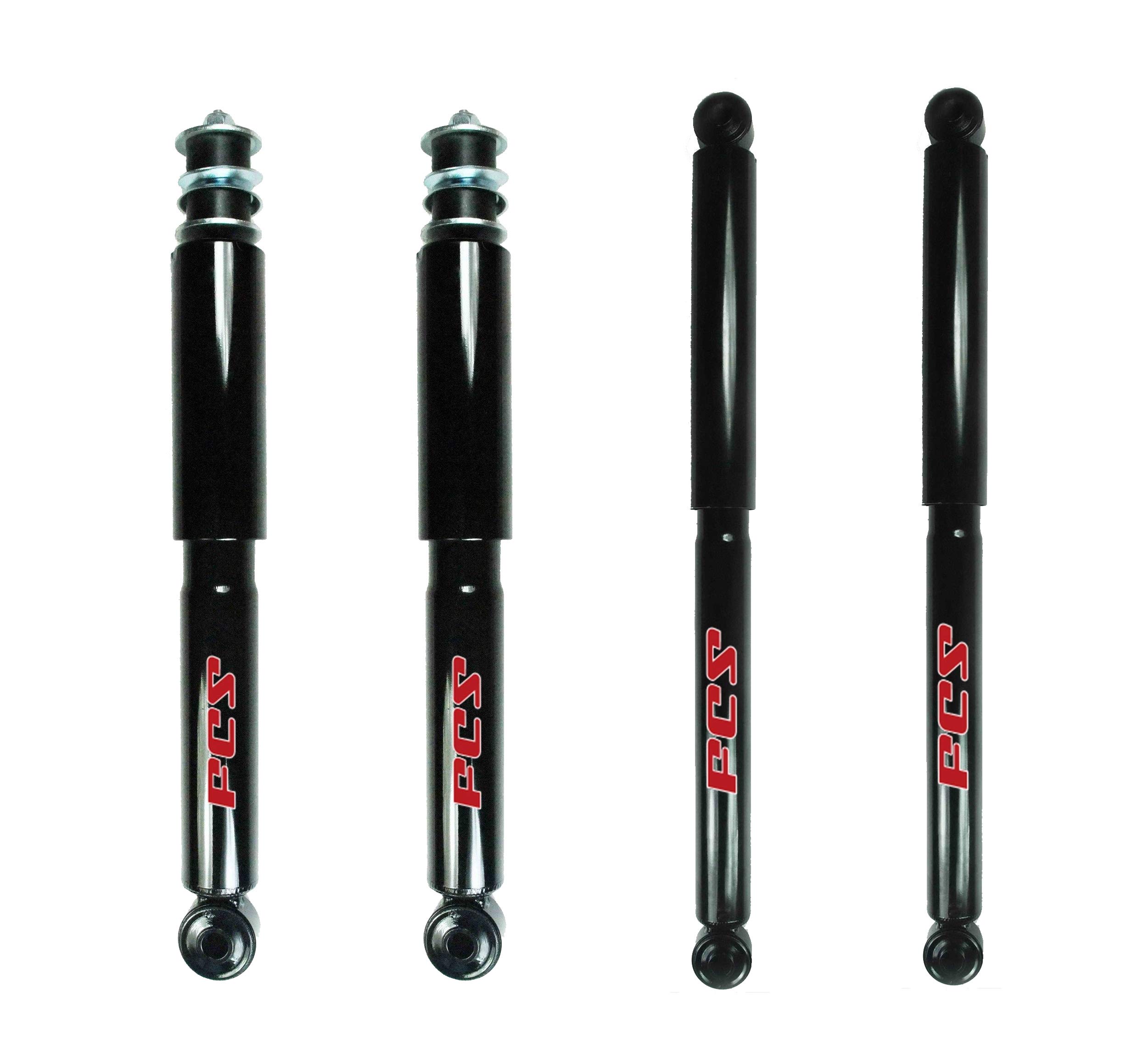 FCS Front and Rear Shock Absorber Kit For Chevy Silverado GMC Sierra 2500 HD No Electronic Suspension and Quadrasteer