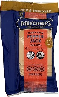 Miyokos Creamery Organic Cultured Pepper Jack Slices, 8 Oz