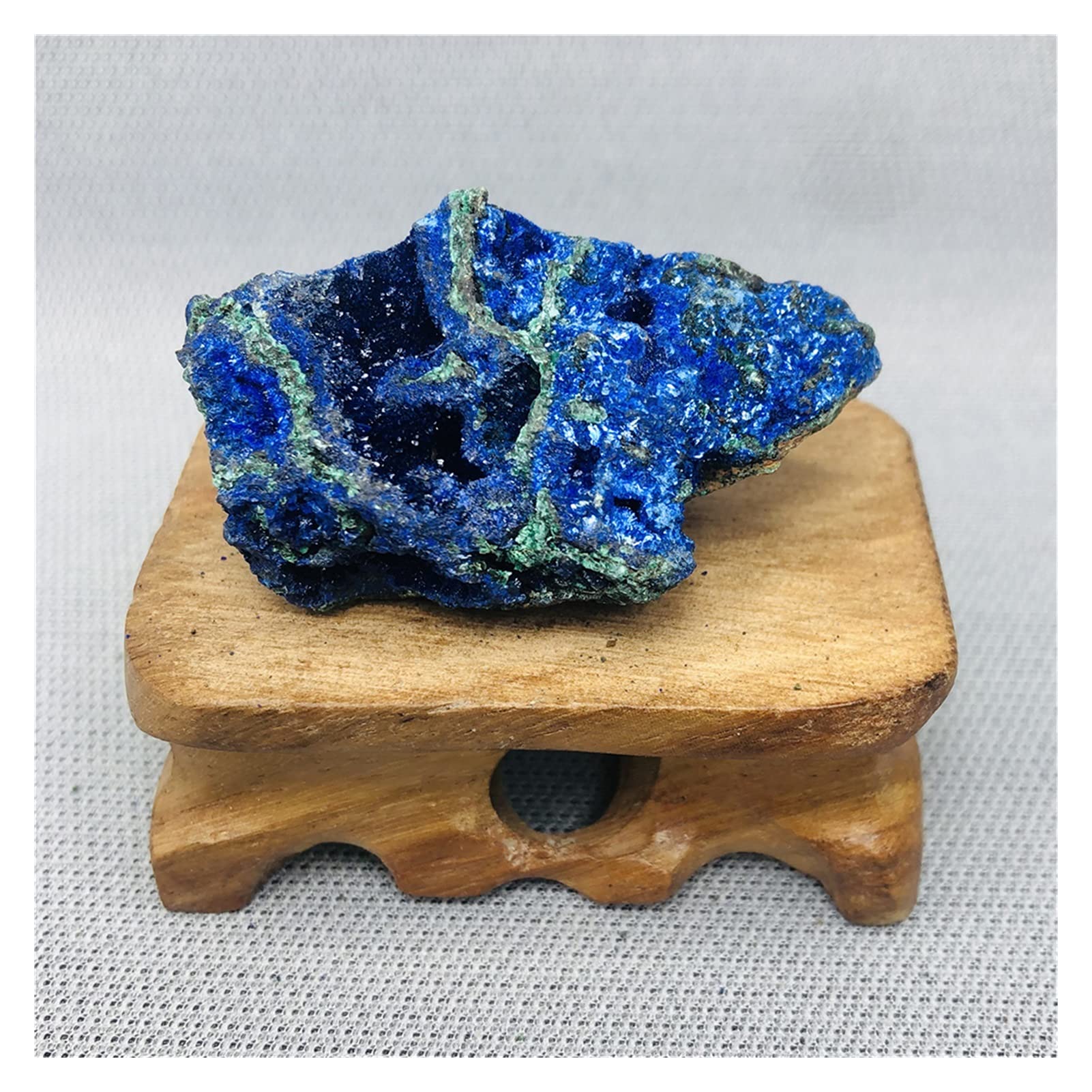 Amazon.co.jp: 天然水晶の原石 アズライト天然ミネラル標準ジオード