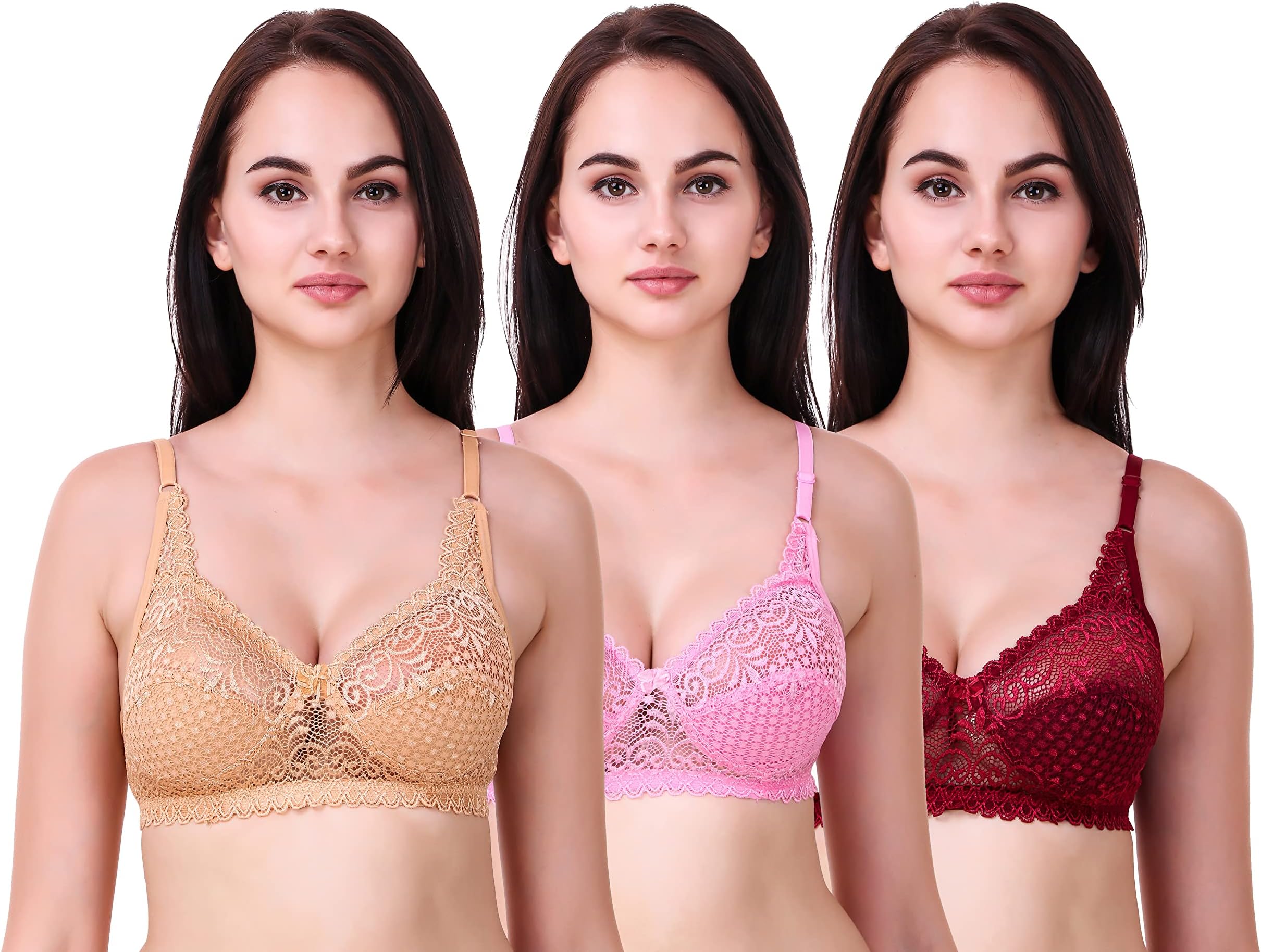 Womens Bralete Non Padded Bra.CCTL-CB3-MSLP