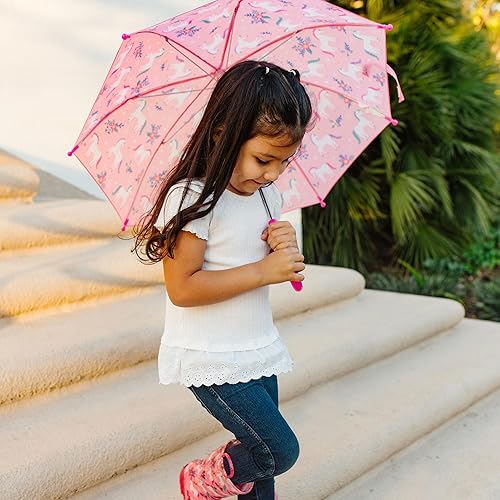 Miniatura 2 de Paraguas para niños Wildkin Dosel a prueba de lluvia, mango curvo, diseño fácil de colgar