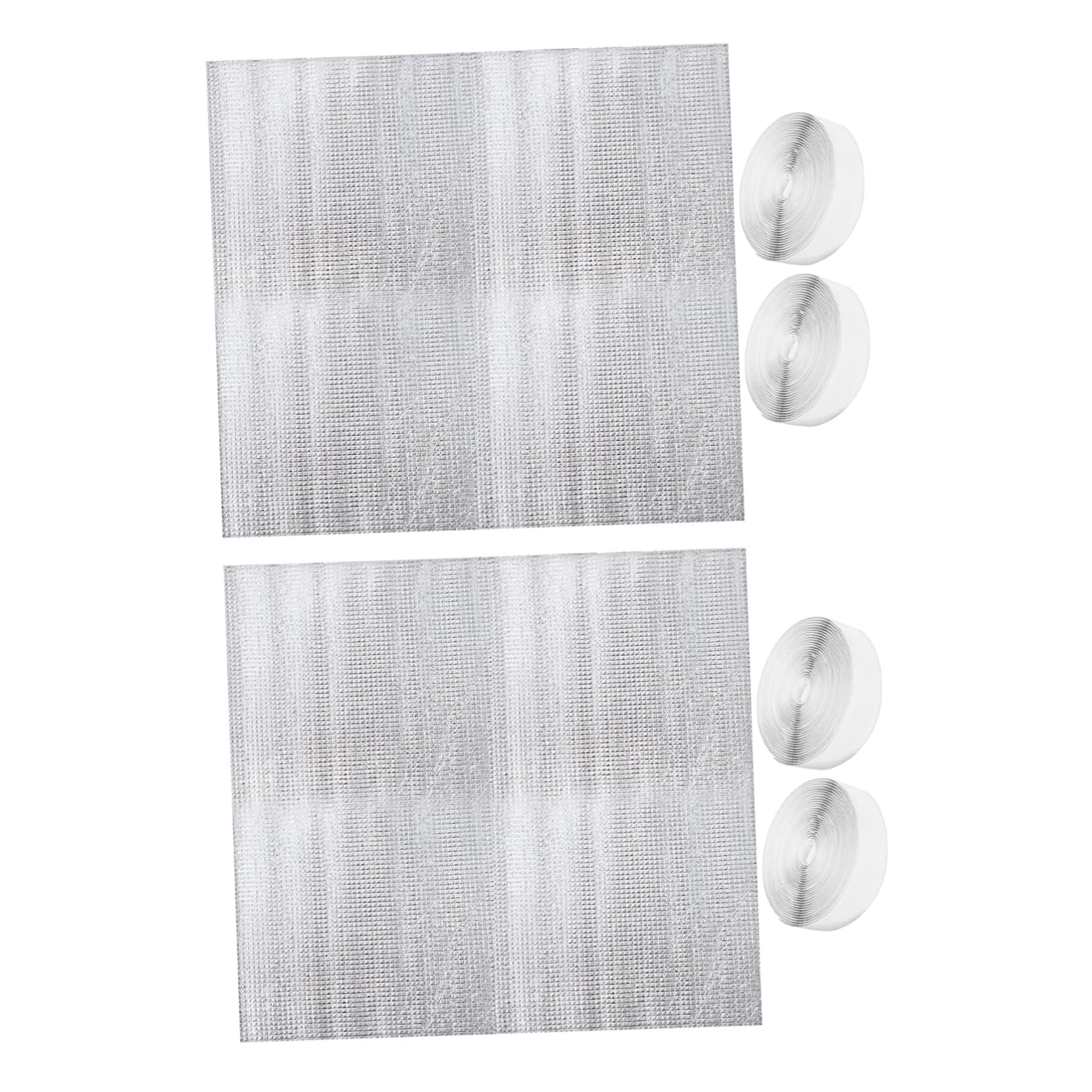 Toddmomy 2sets Copertura per Soffitta Sfiato Isolante in Alluminio Argento Scudo Termico per Ventola da Soffitta Copertura per Isolamento Guarnizione per Ventola per Camper e Garage