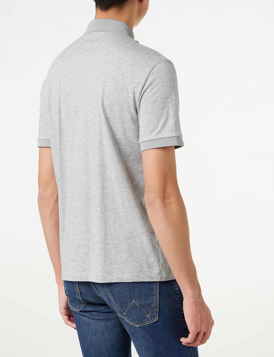 Armani Exchange Mens Short Sleeve Milano/New York Logo Jersey Polo Shirt - Image 8