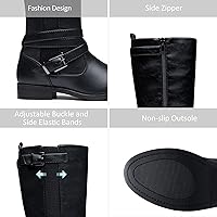 Vista 4 de Vepose Botas altas hasta la rodilla para mujer 952 Stretch Riding Retro Fashion