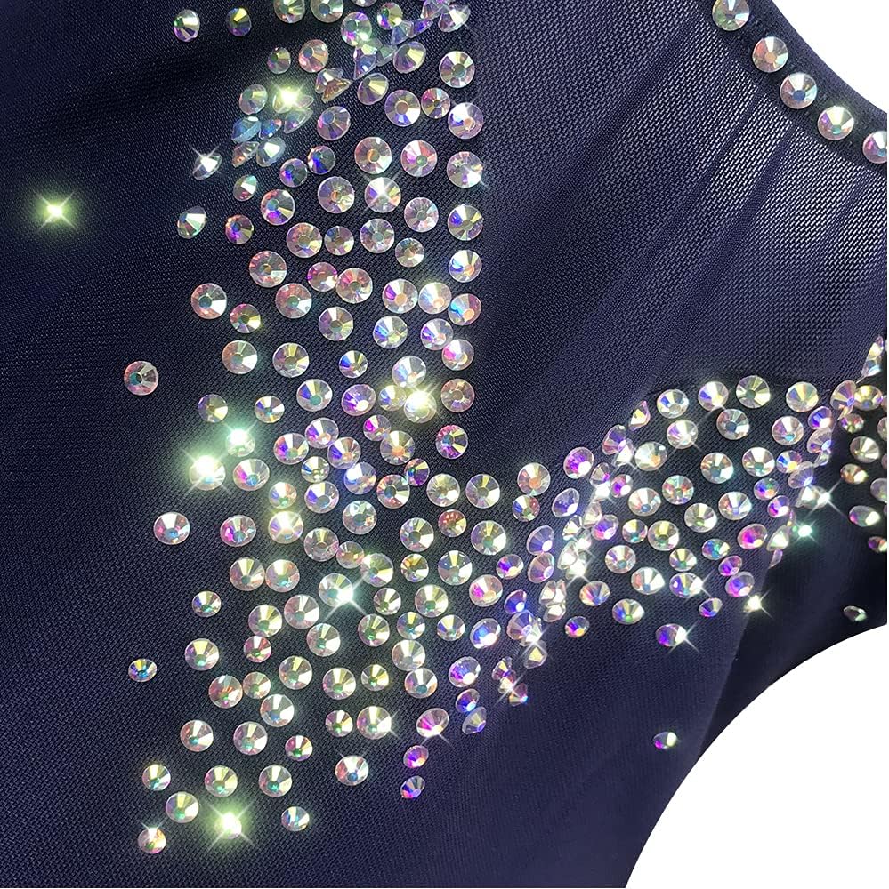 Dark Black Skating Skirt Lady's Skating Costume Girls Simple Generous Figure Skating Dress Women