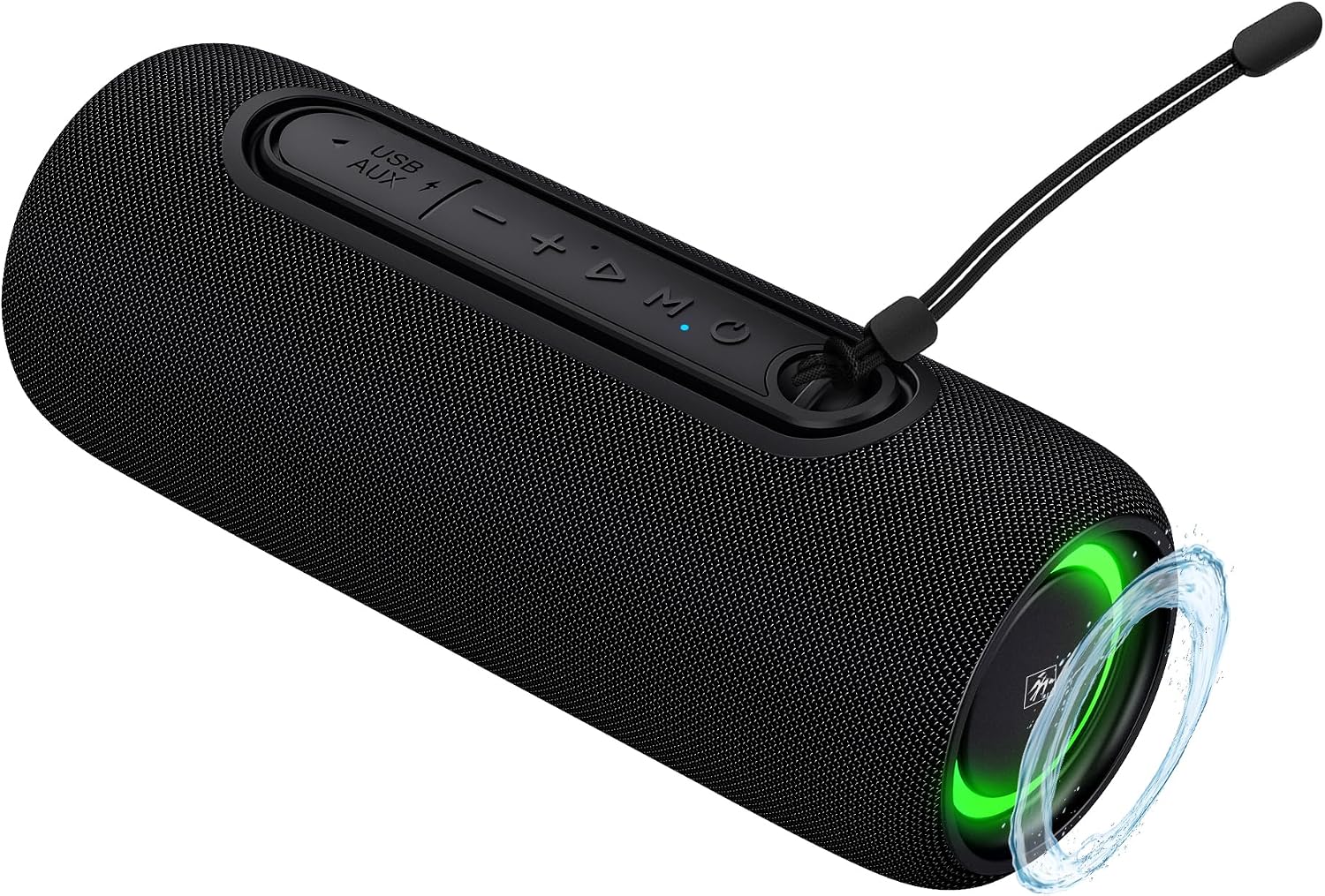Fisher Portable Bluetooth Speakers IPX5 Waterproof Speaker, 14W Peak Power