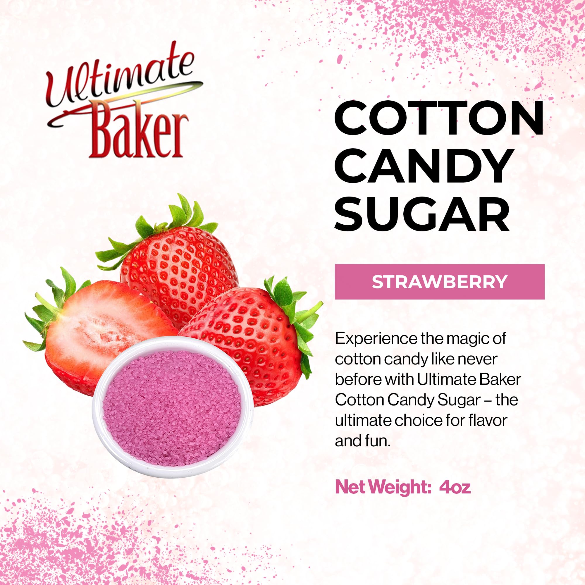 Amazon.com : Ultimate Baker Natural Strawberry Cotton Candy Sugar
