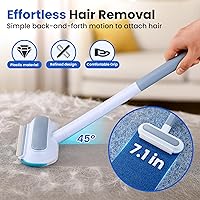 Vista 6 de Paquete de 2 herramientas de eliminación de pelo de mascotas, removedor de pelo de perros y gatos 4 en 1 para muebles, cepillo removedor de pelo