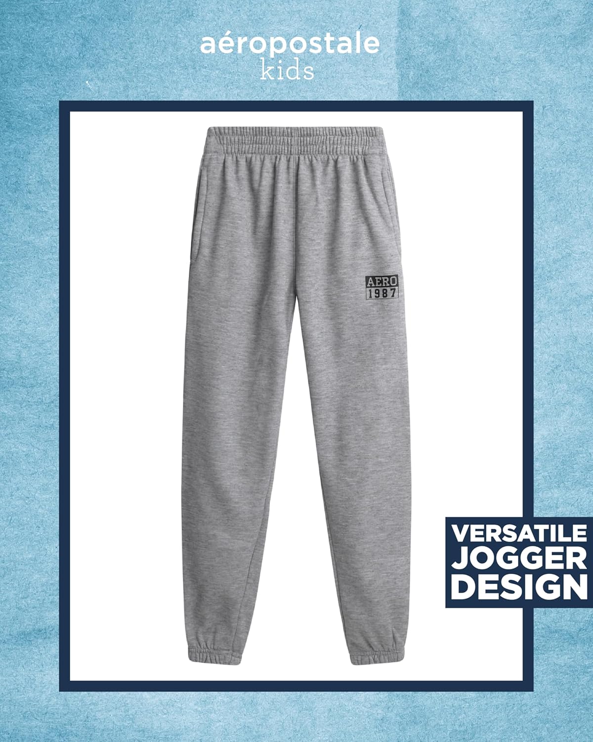 AEROPOSTALE Boys Sweatpants - 2 Pack Performance Fleece Boys Joggers with Side Pockets - Cozy Athletic Kids Pants (Size 8-16) - Image 6