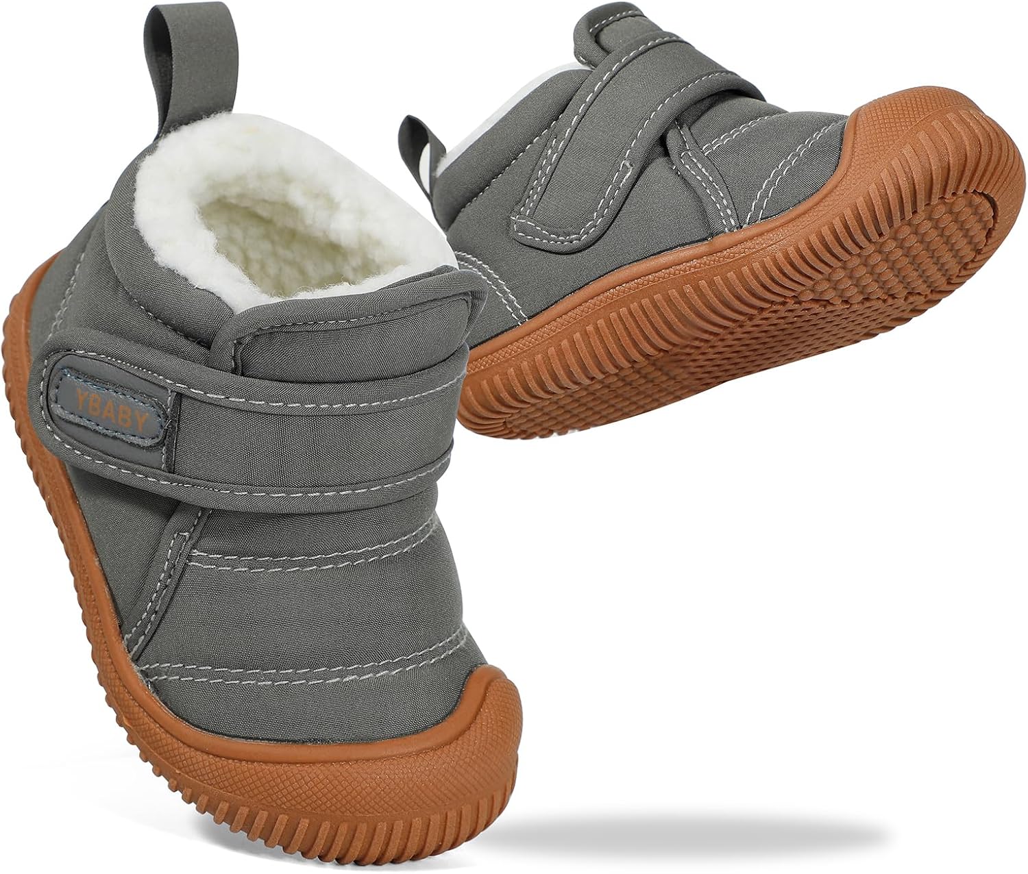 MK MATT KEELY Baby Winter Warm Shoes for Infant Boys Girls Toddler Plush Lining Snow Boots Soft Sole Non-Slip Walking Shoes Outdoor Faux Fur Booties - Image 6