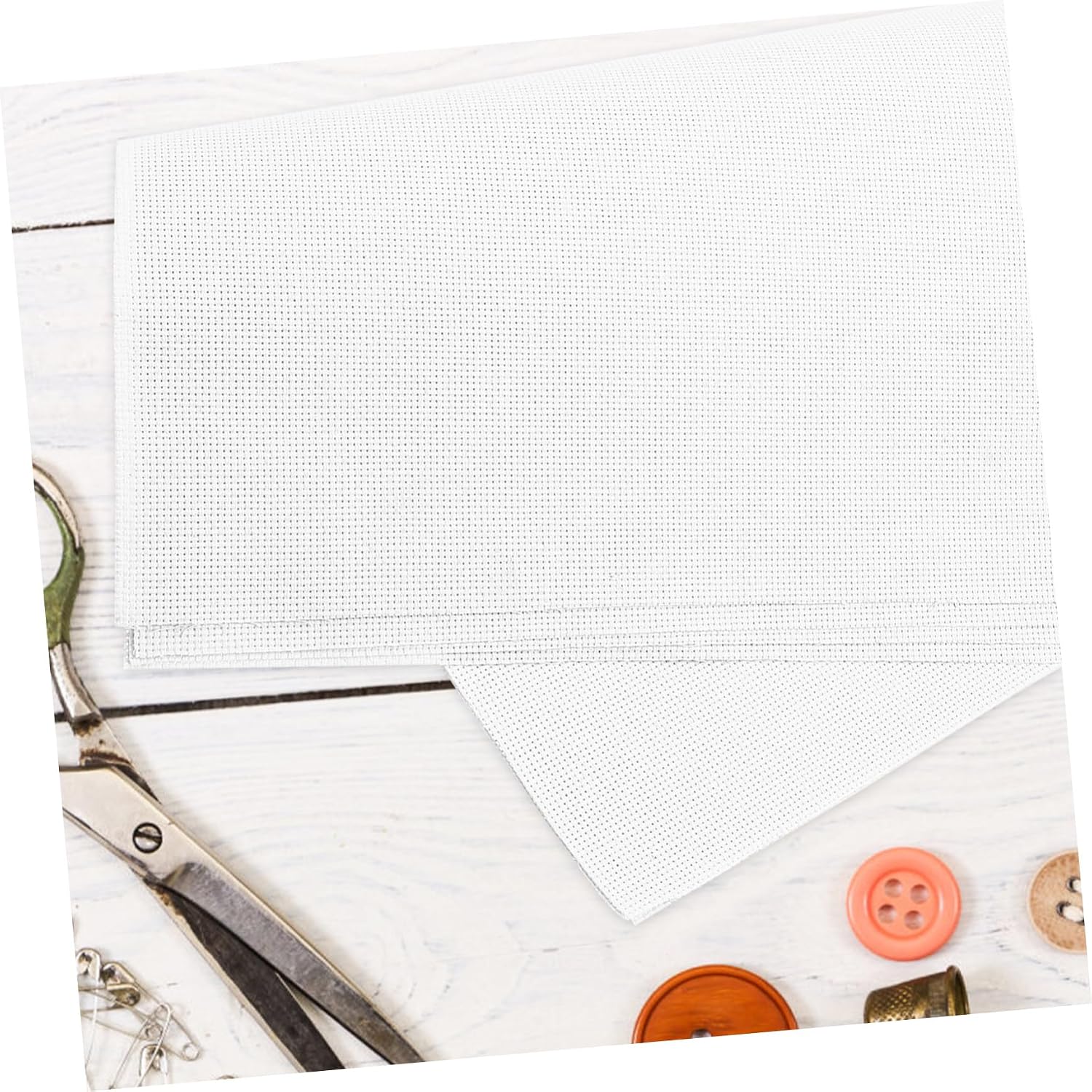 12pcs Cross Stitch Fabric Embroidery Cloths for DIY Crafts Including White for Beginners and Handwork Projects