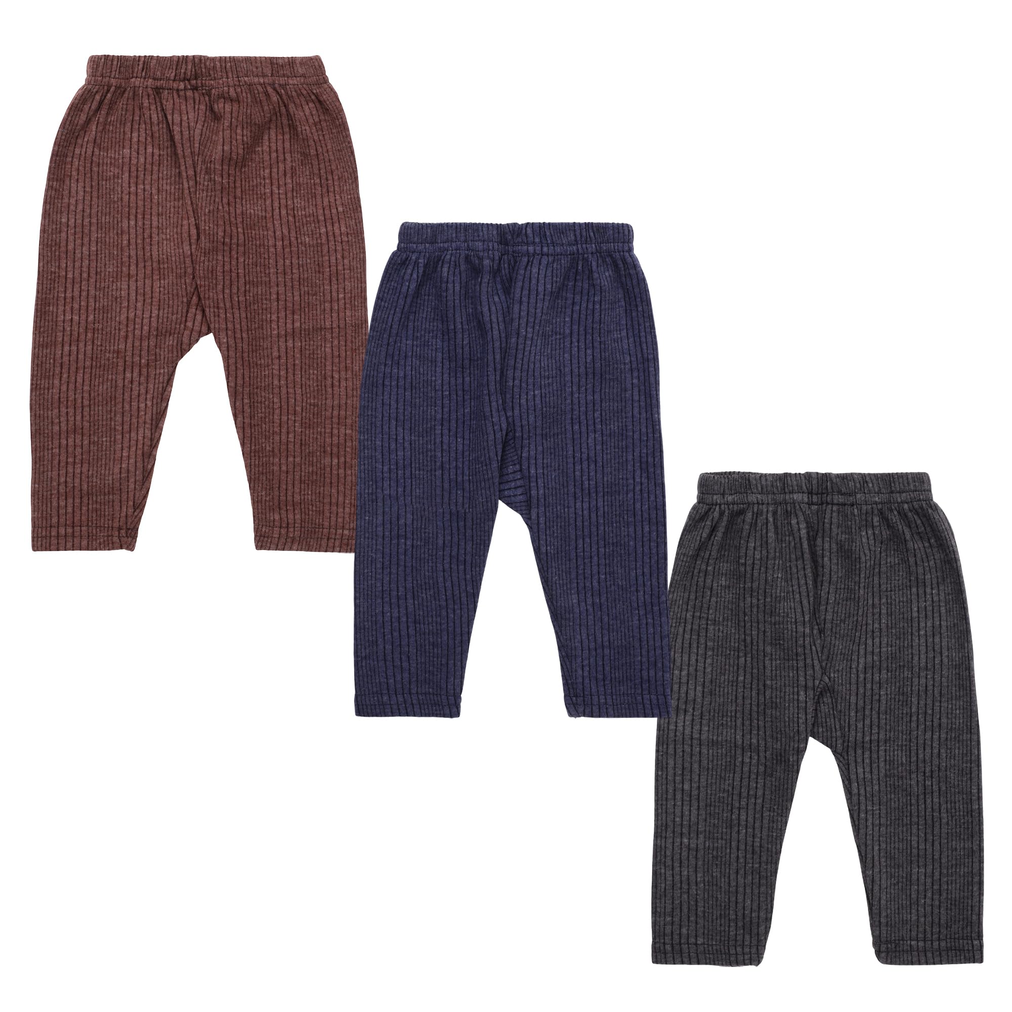 superminis Unisex Woollen Thermal Pyjamas Warm Bottom Pants Soft Stretchable Kids Winter Pack of 3 & 6 Leggings-image-30