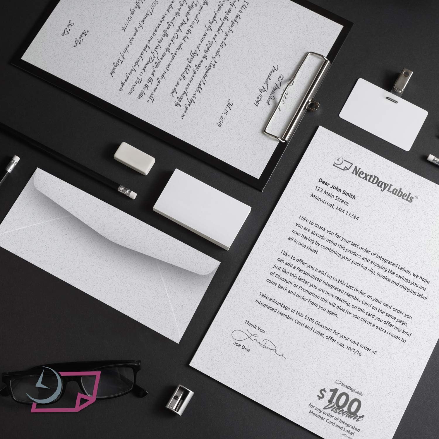 NextFiber 8-1/2" x 11" Letter Heads & #10 Reg. Envelopes Create invitations, Certificates, Events, Parties, Birthday, Showers, Proposals, Presentations, Resumes and much more (Gray)