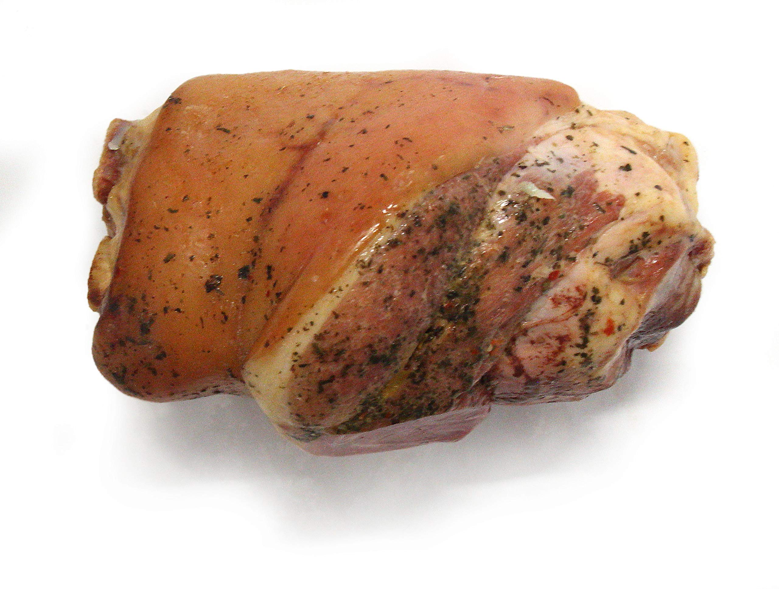 GUSTOS - Stinco di Maiale Affumicato, 1,2 kg, da Carne di Maiale Selezionata, Speziata e Precotta, Prodotto Sottovuoto Artigianale Altoatesino