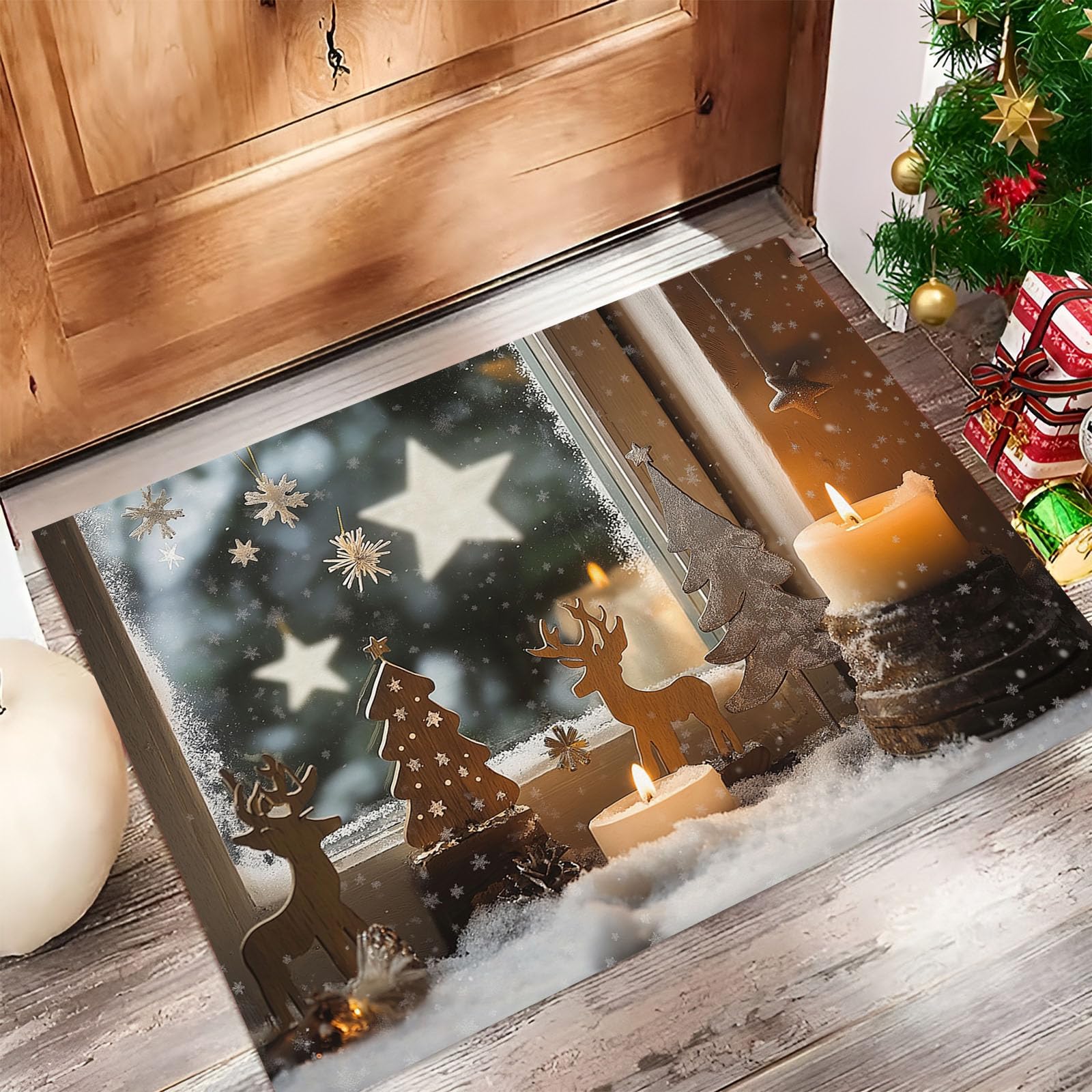 Tapis Entrée Intérieur Style Dessin Animé pour Décorer Cuisine et Couloir