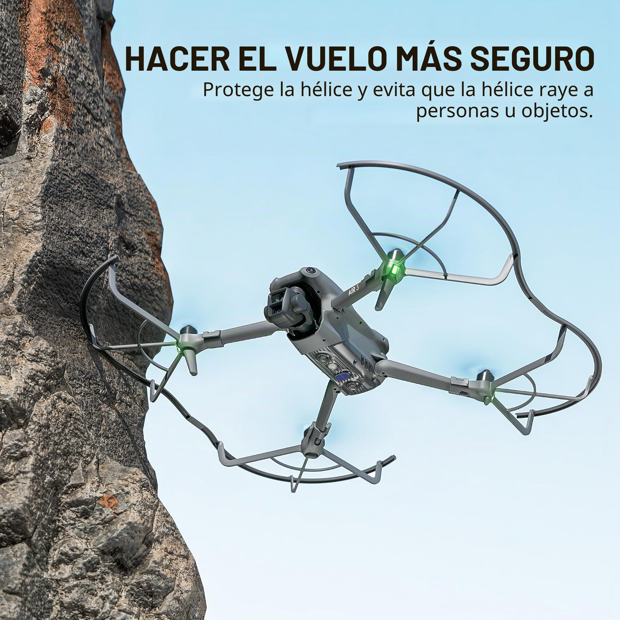 STARTRC Protector de hélices para DJI Air 3S/Air 3 Quick Release AirSecurity Anti colisiones, protección de hélices, accesorios para DJI Air 3S/Air 3 accesorios