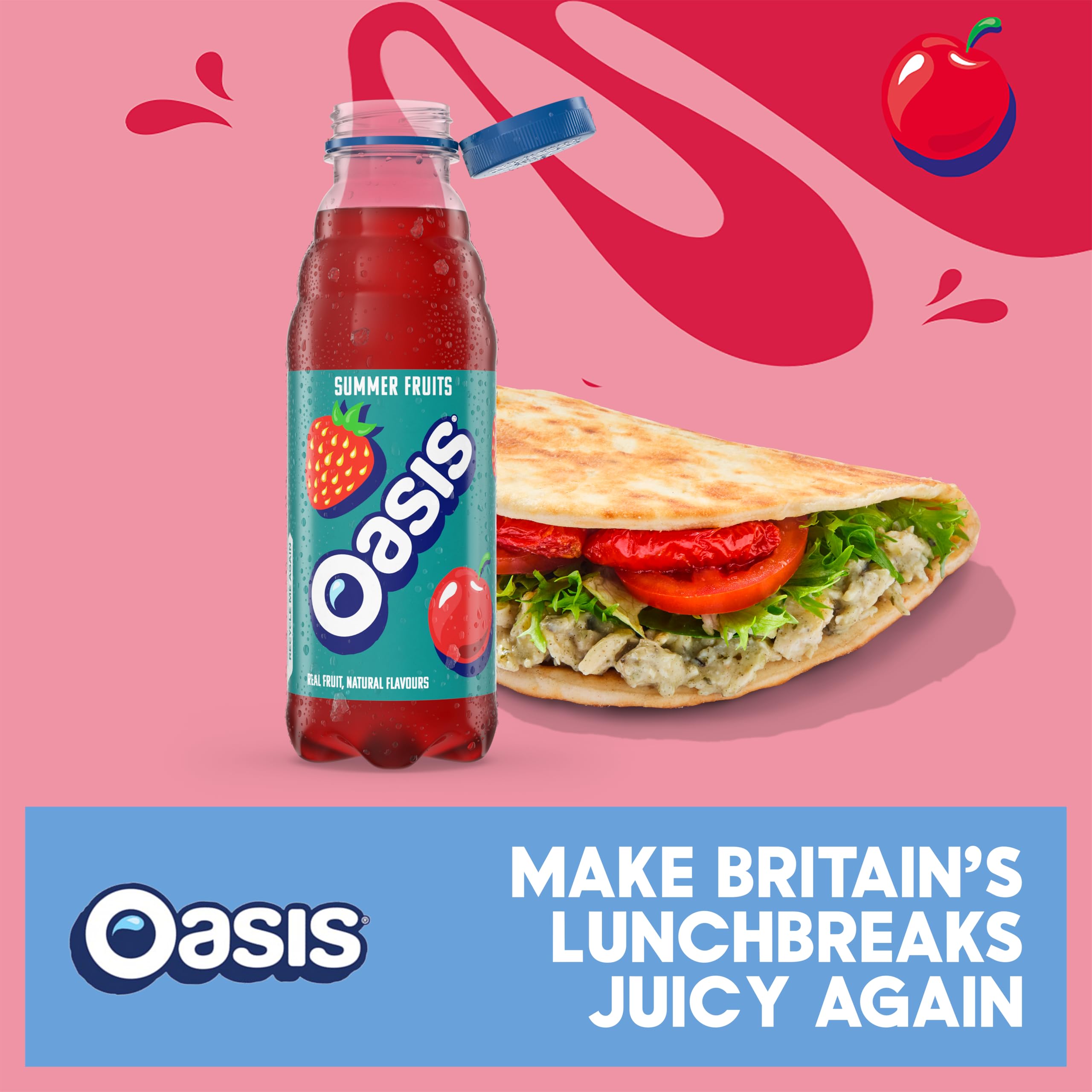 Oasis Jus de fruits d'été 500 ml (paquet de 12)