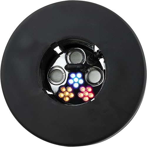 Miniatura 14 de Alpine Corporation Super Pond Fogger con anillo flotante y luces LED accesorio de decoración al aire libre