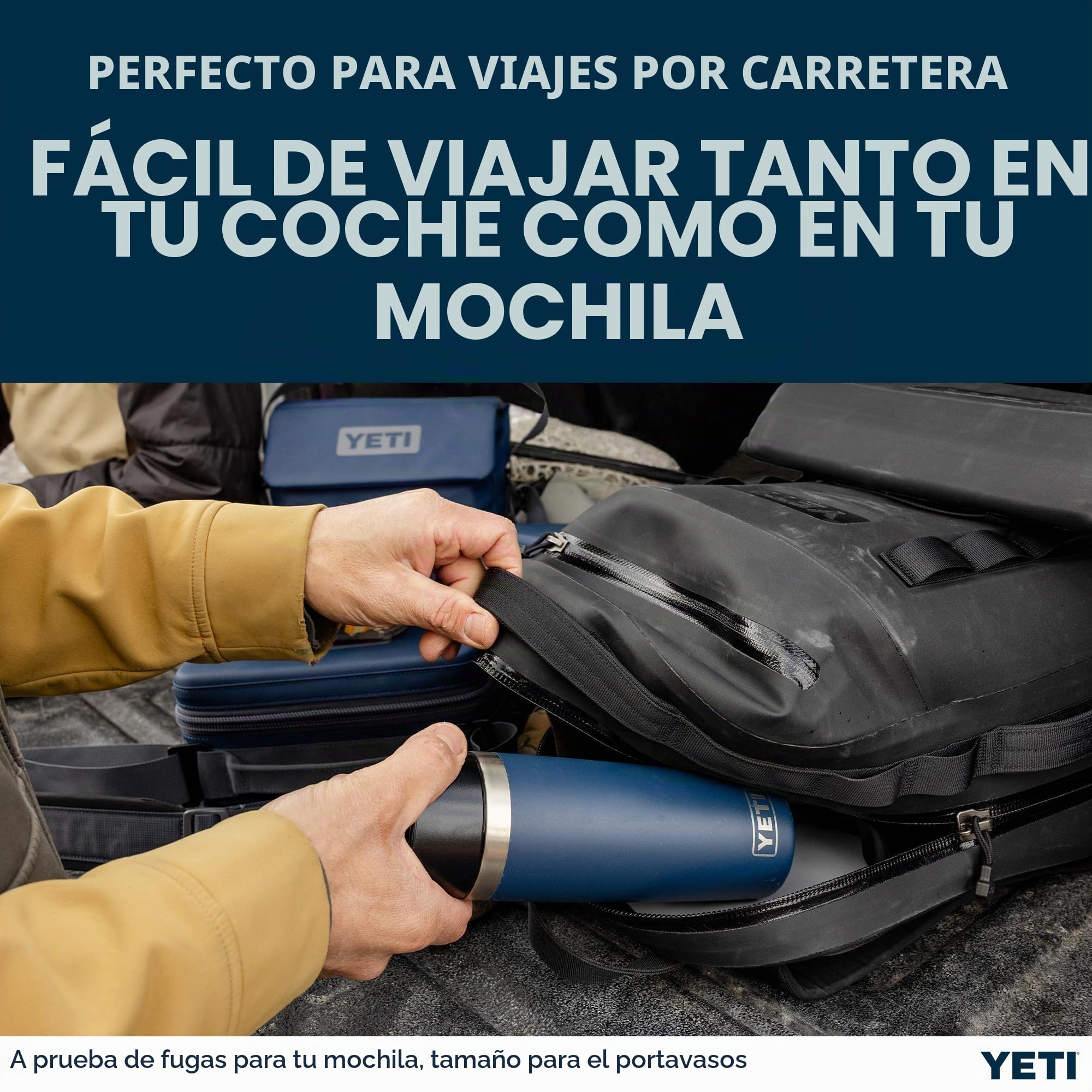 YETI Rambler 16 oz (473 ml) Travel Bottle (White) – Drinks Bottle & Coffee Flask for Hot Drinks with Leakproof Commuter Cap – Backpack-Friendly Insulated Coffee Cup – 5 Year Warranty