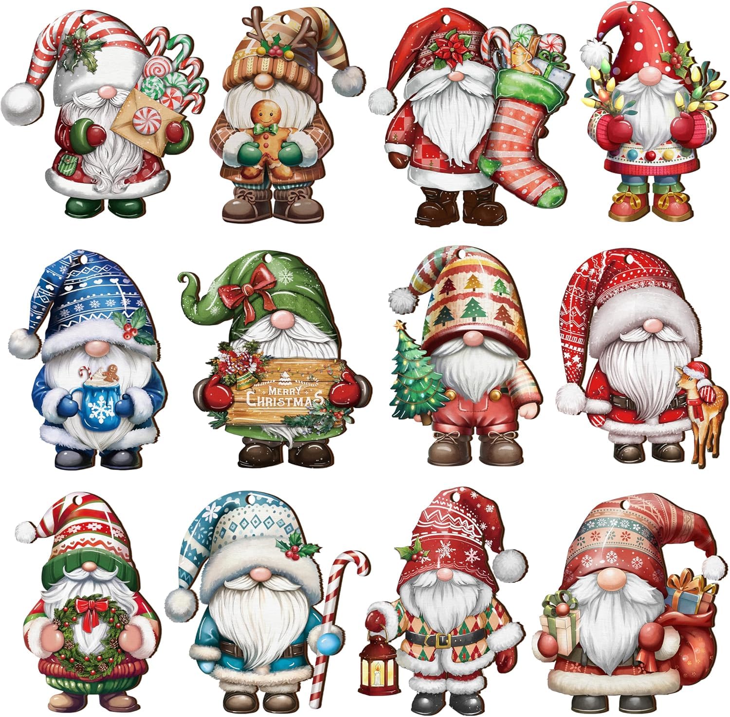 Gingerbread Christmas Ornaments - 16 Pcs -11 Gingerbread Christmas Ornaments - 16 Pcs -11