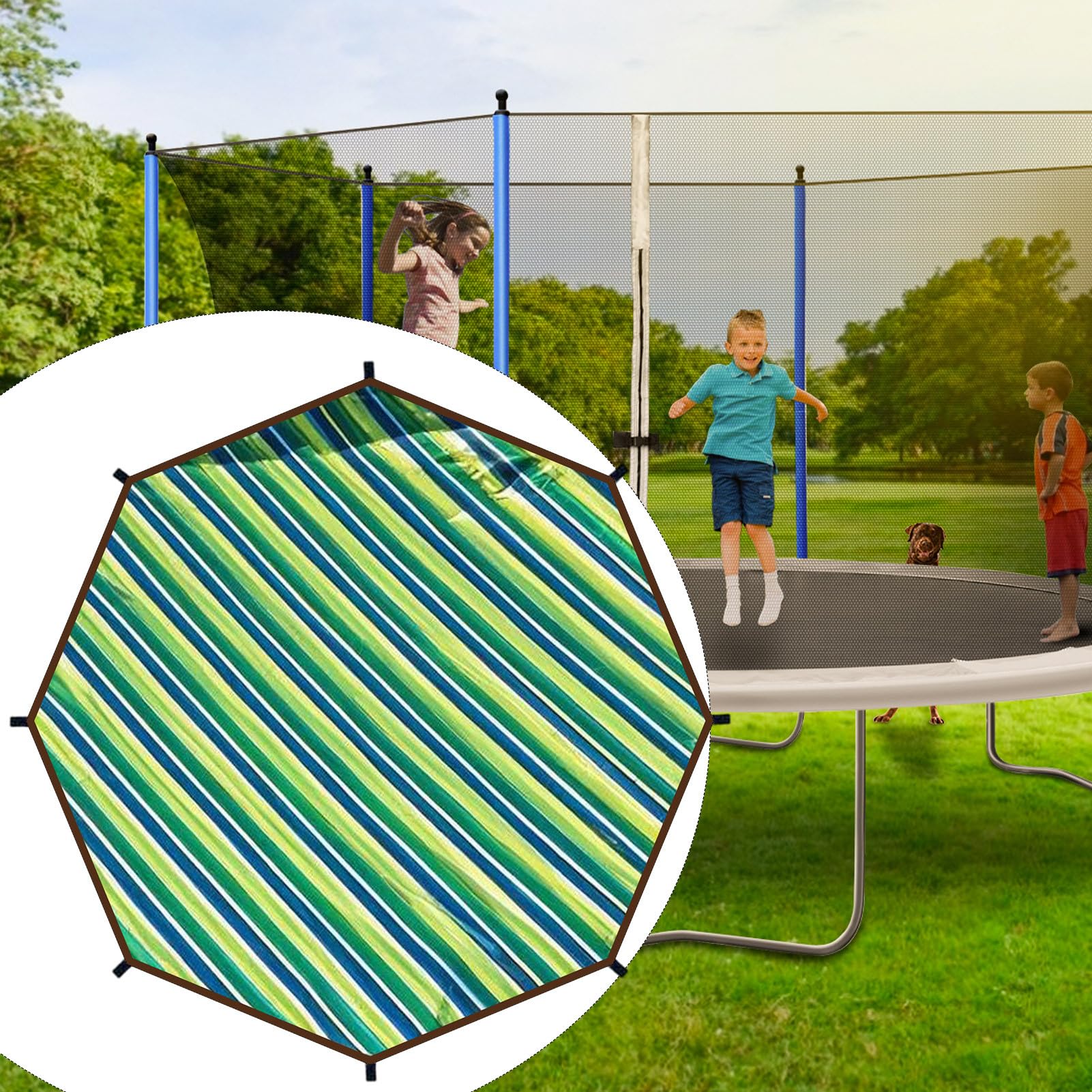 Trampolin Schutzabdeckung wasserdichte Robuste Trampolinabdeckung Als | Outdoor Sport Zubehör Für Indoor Fitness Spielplatz Garten Freizeit Sommer Kinder Spiel