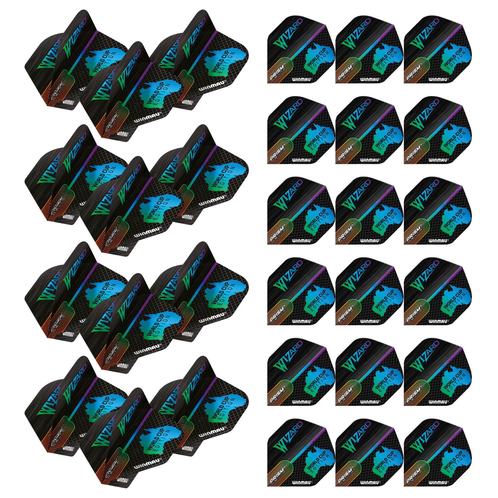 WINMAU Prism Delta Simon Whitlock Dart Flights - 10 sets per pack (30 dart flights in total)