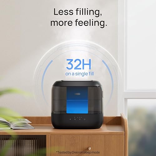 Miniatura 5 de Dreo Humidificadores para dormitorio, humidificador de niebla fría de gran tamaño de 4L con difusor de aceite y luz nocturna, tiempo de