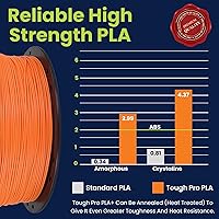 Vista 75 de 3D-Fuel 3D Filamento Pro PLA+ Negro Medianoche de Alta Temperatura y Resistente, 1.75mm, 1 kg +/- 0.02mm de Tolerancia, Fabricado en EE.UU., Fácil