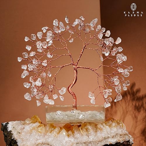 Miniatura 7 de Árbol de la vida de cristal de cuarzo transparente, regalos espirituales para mujeres, 7 cristales curativos de reiki de chakras para energía