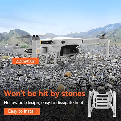 Miniatura 5 de Hélices Mini 4KMini 2 SEMini SE con protector de hélice, tren de aterrizaje, extensión de pierna, soporte de hélices, cubierta de cardán, total de