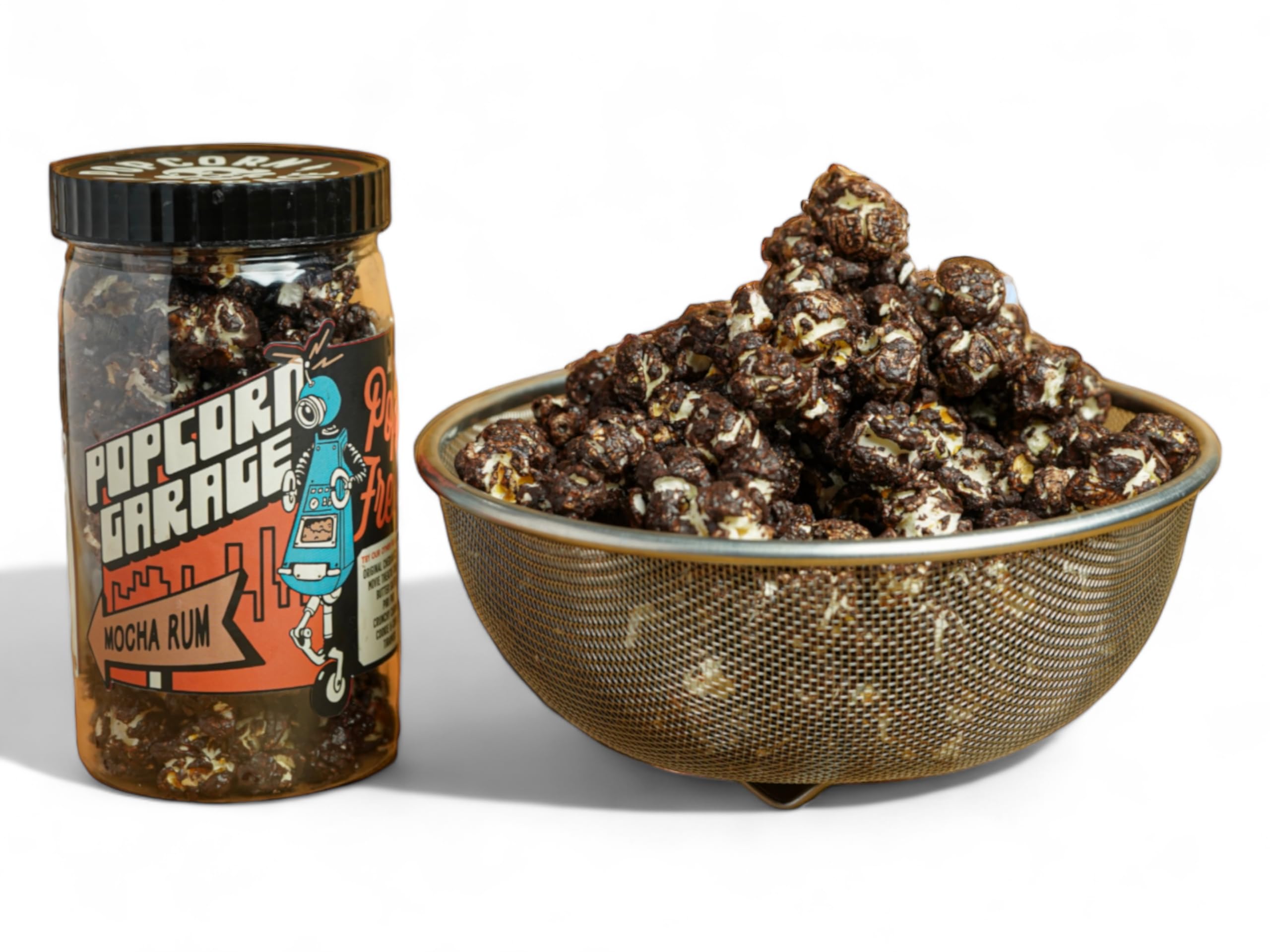 POPCORN GARAGE Mocha Rum Popcorn Jar | Ready to Eat Snack 100 Gm