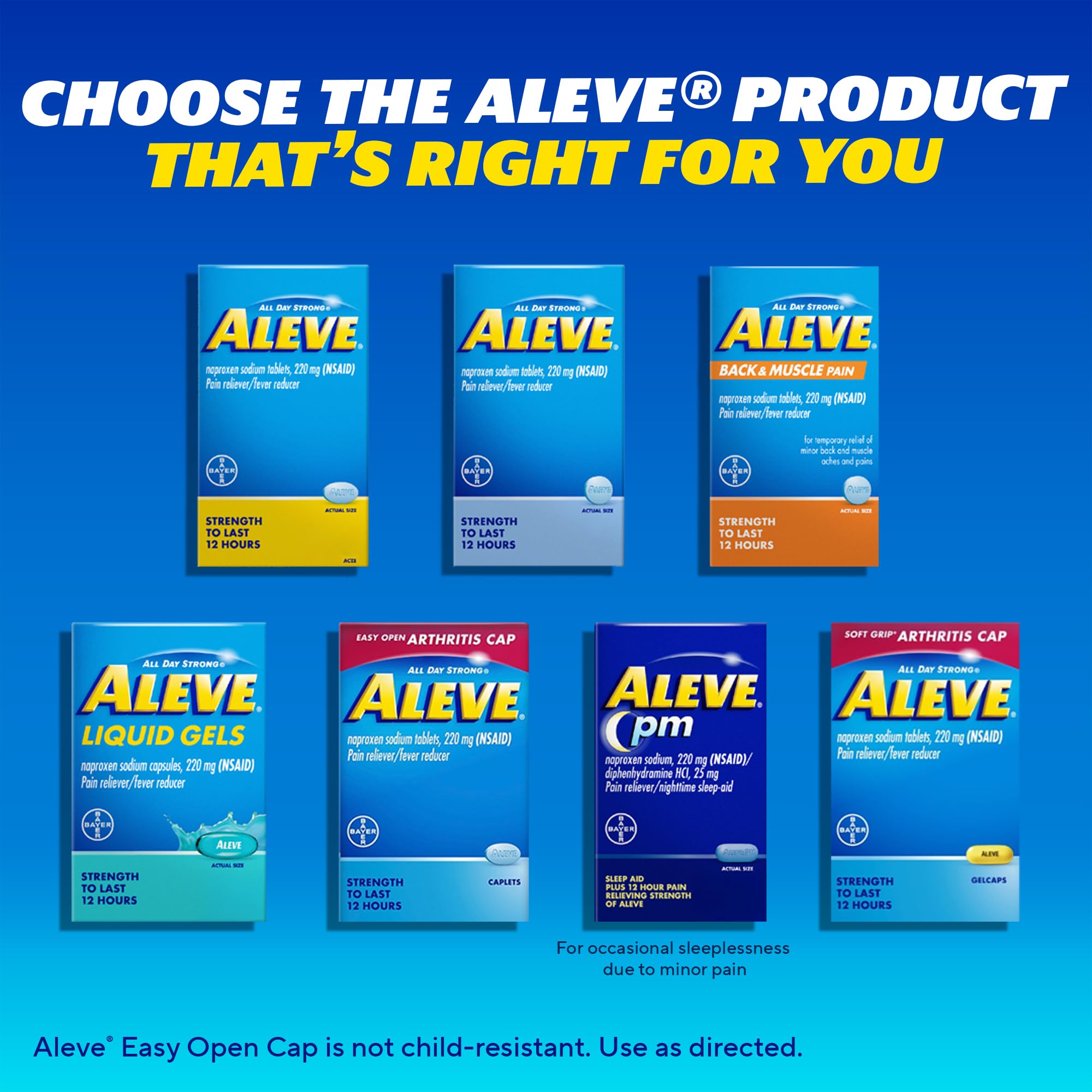 Aleve Pain Relief Naproxen Sodium Caplets ‐ 50 Count — Amazon image 7