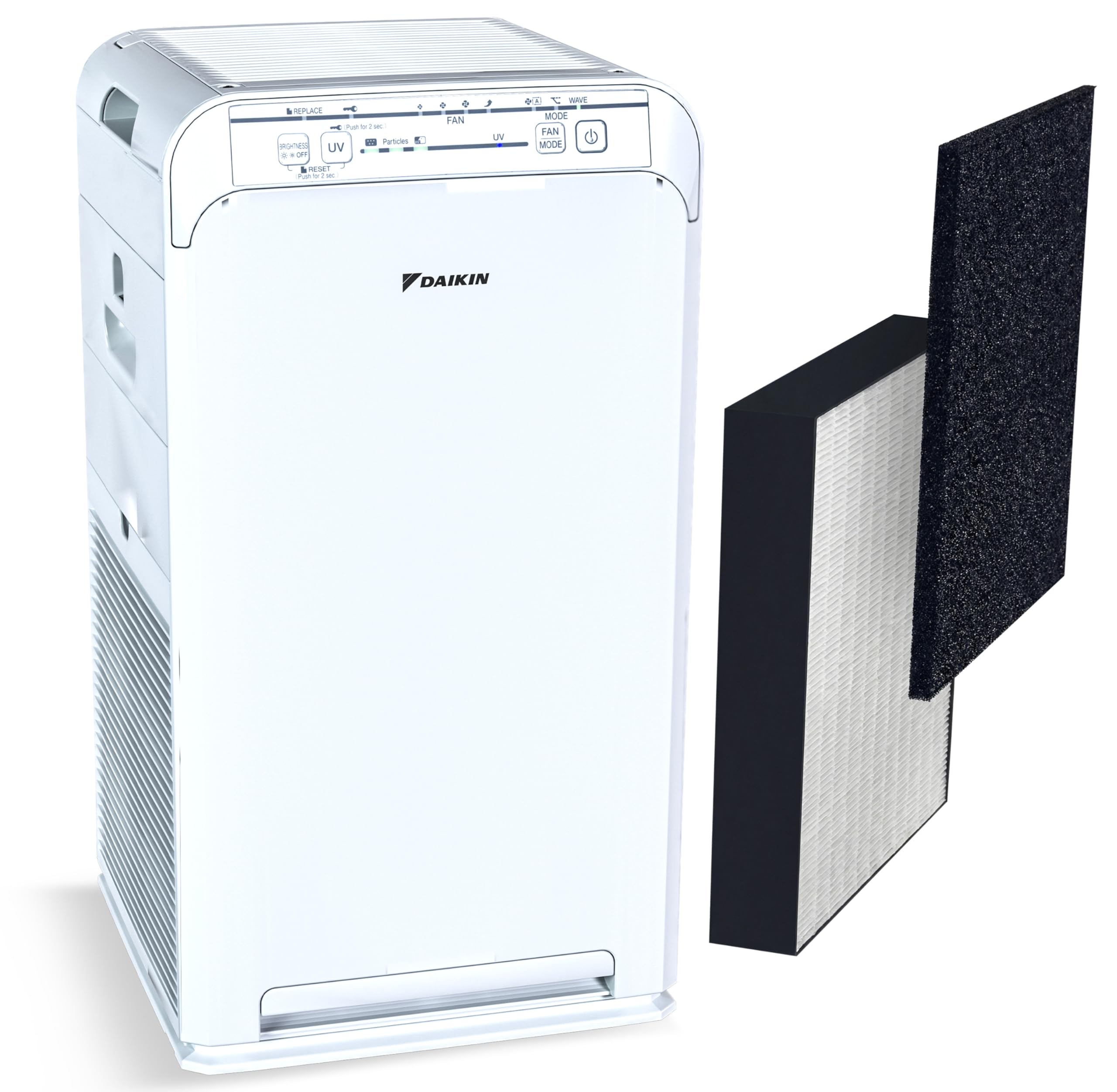 MCB50YSAU Room Air Purifier for Home, HEPA, Activated Carbon, Pre-Filter and UVC LED Light, Zero Ozone Product, CARB Certified, 10.5 x 10.5 x 19.5 in