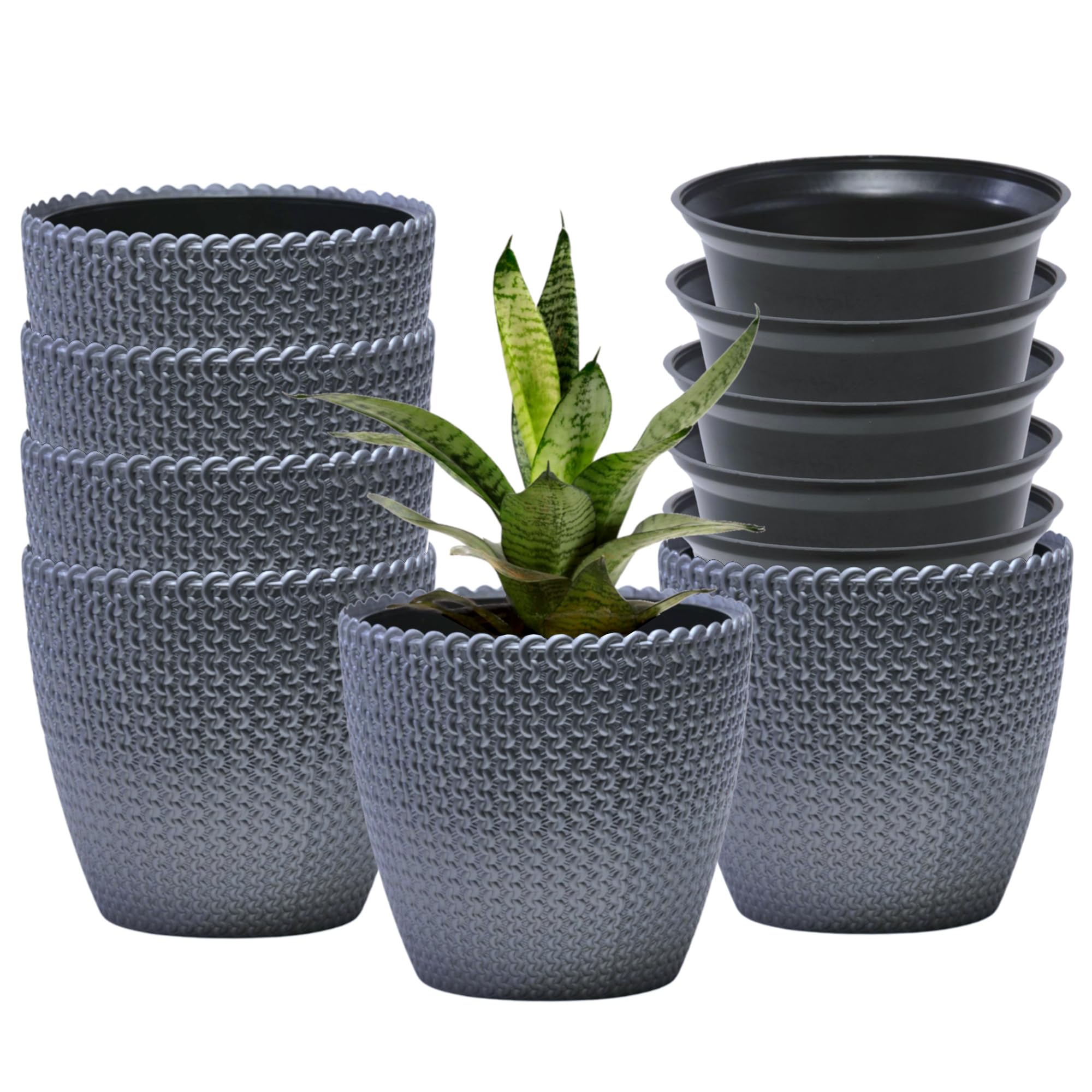 DOAP Decorative Planter Set - Self Watering Pots -1